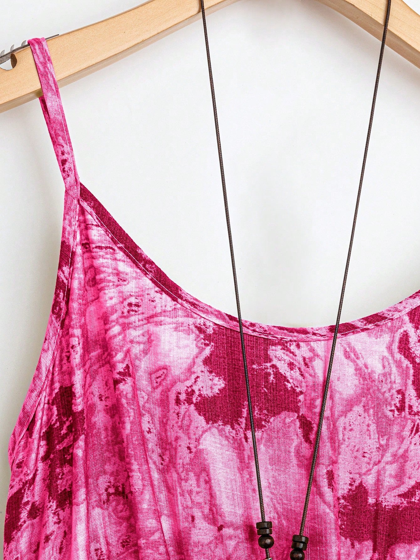 Tie-Dye Shirt Slip Dress Set