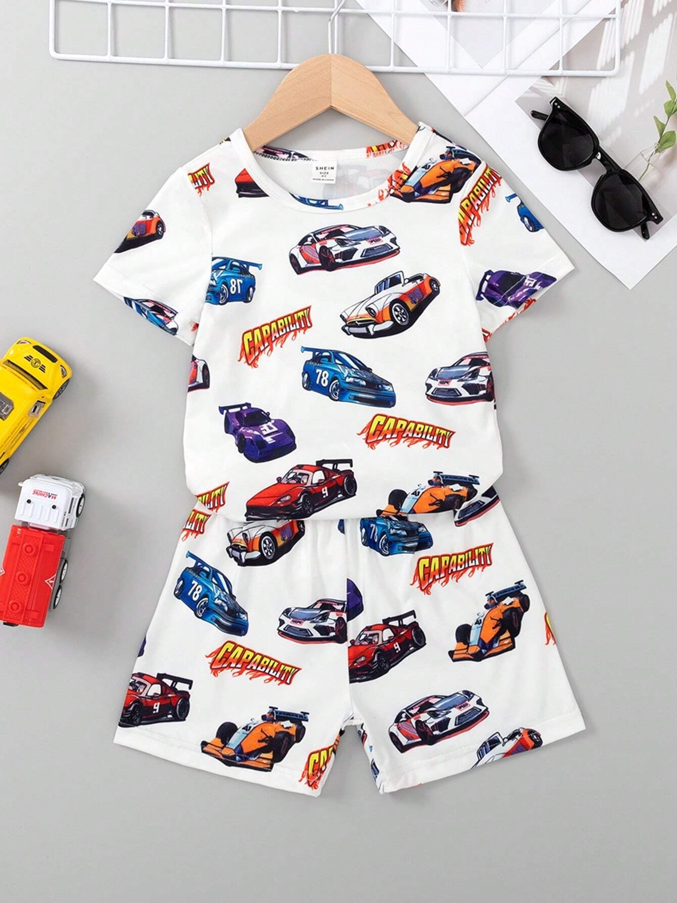 Cartoon Graphic T-Shirt Set