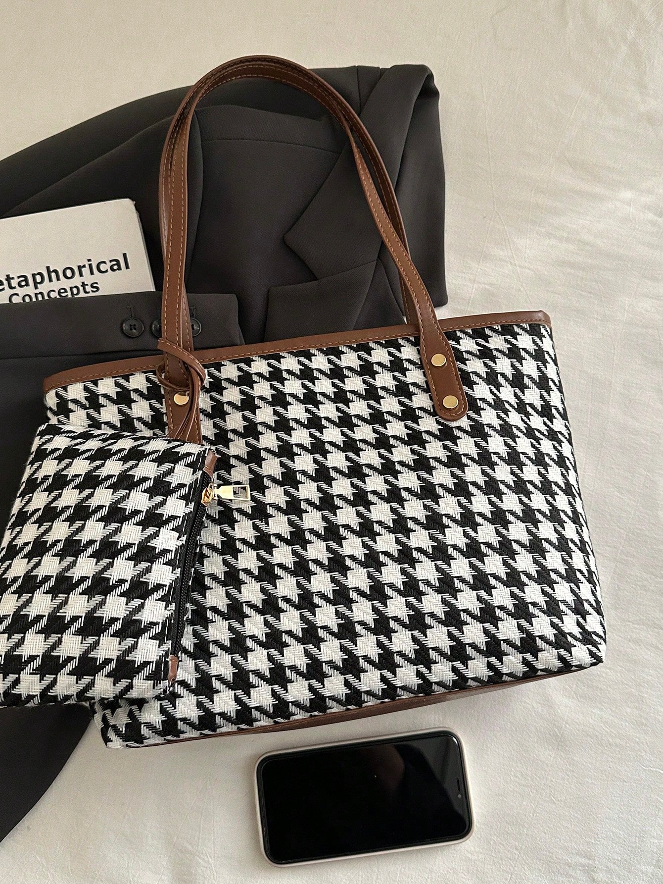 Elegant Tote Wallet Combo Set
