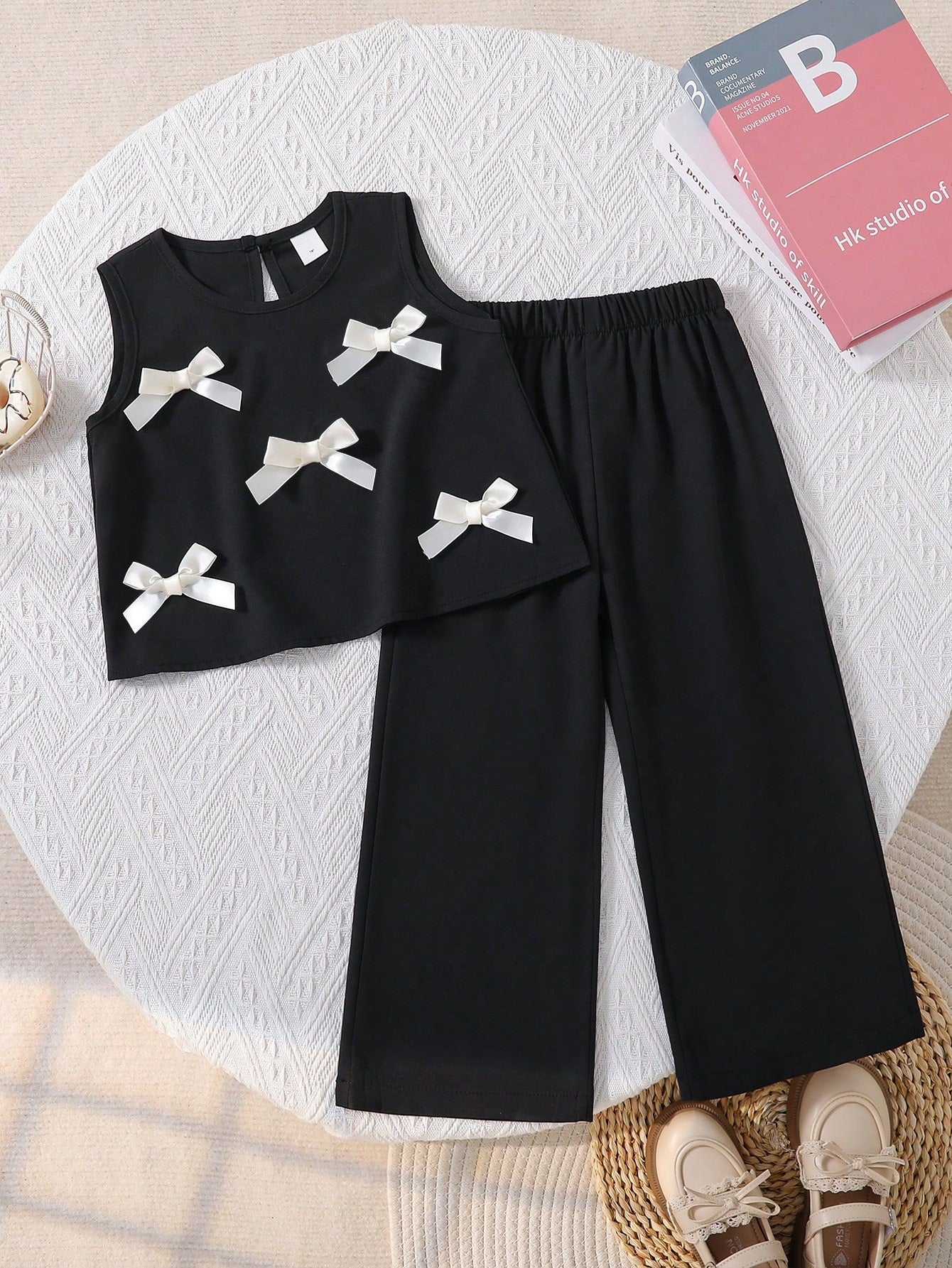 Bow Tank Top Capri Set