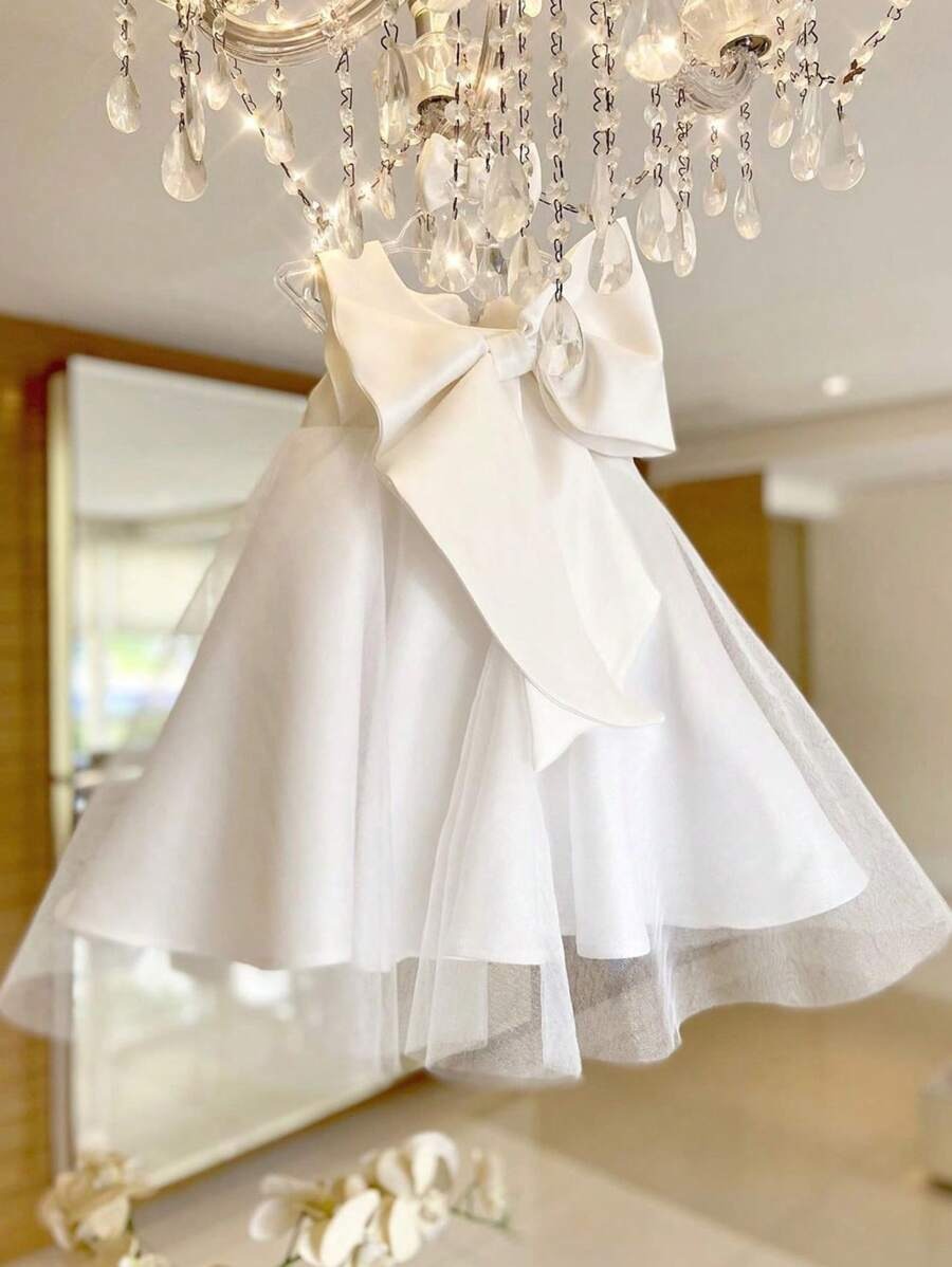 Bow Tulle Party Dress