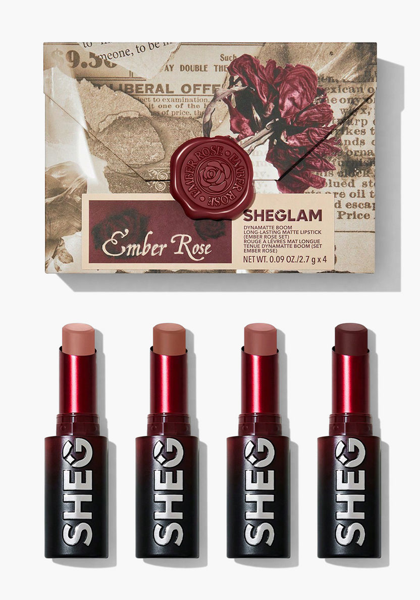 SHEGLAM Rose Matte lipstick set