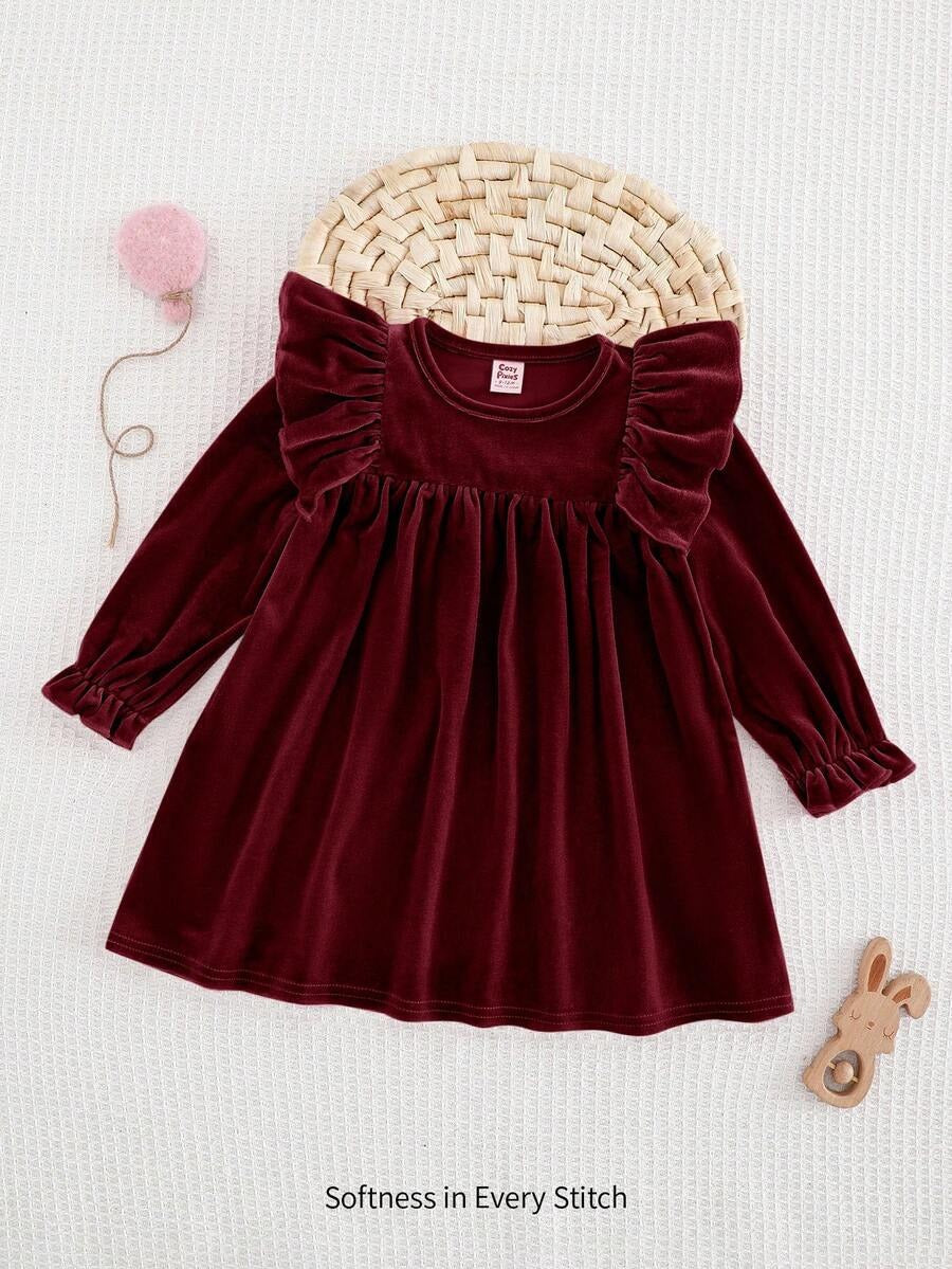 Soft Knitted Long Baby Dress