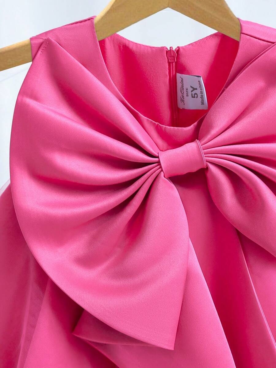 Bow Tulle Party Dress