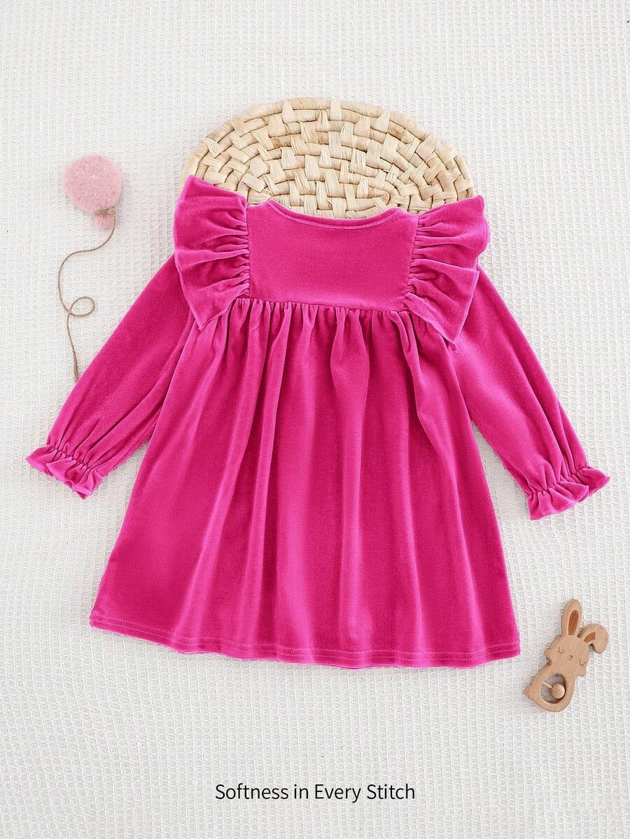 Soft Knitted Long Baby Dress