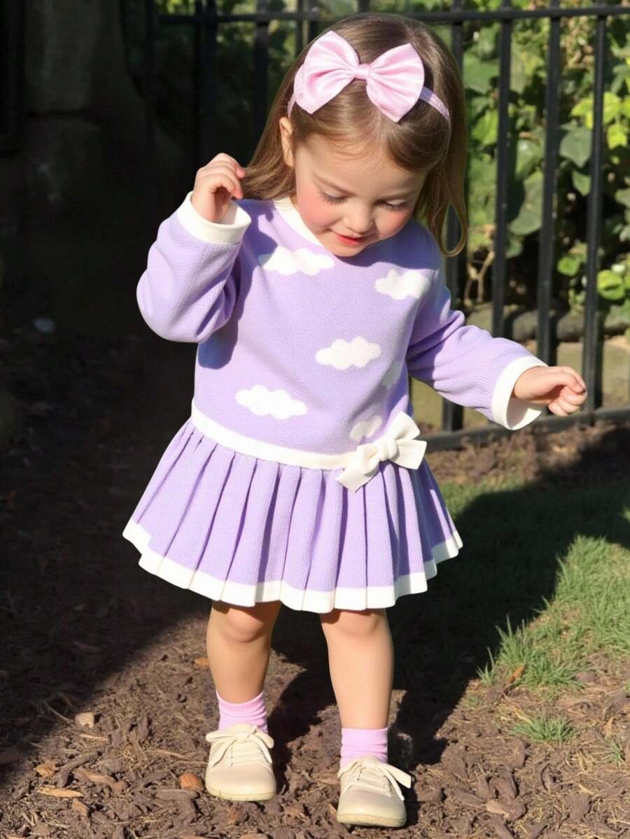 Soft Winter Knit Baby Dress