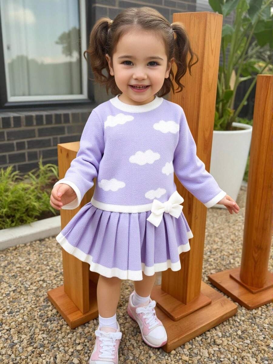 Soft Winter Knit Baby Dress