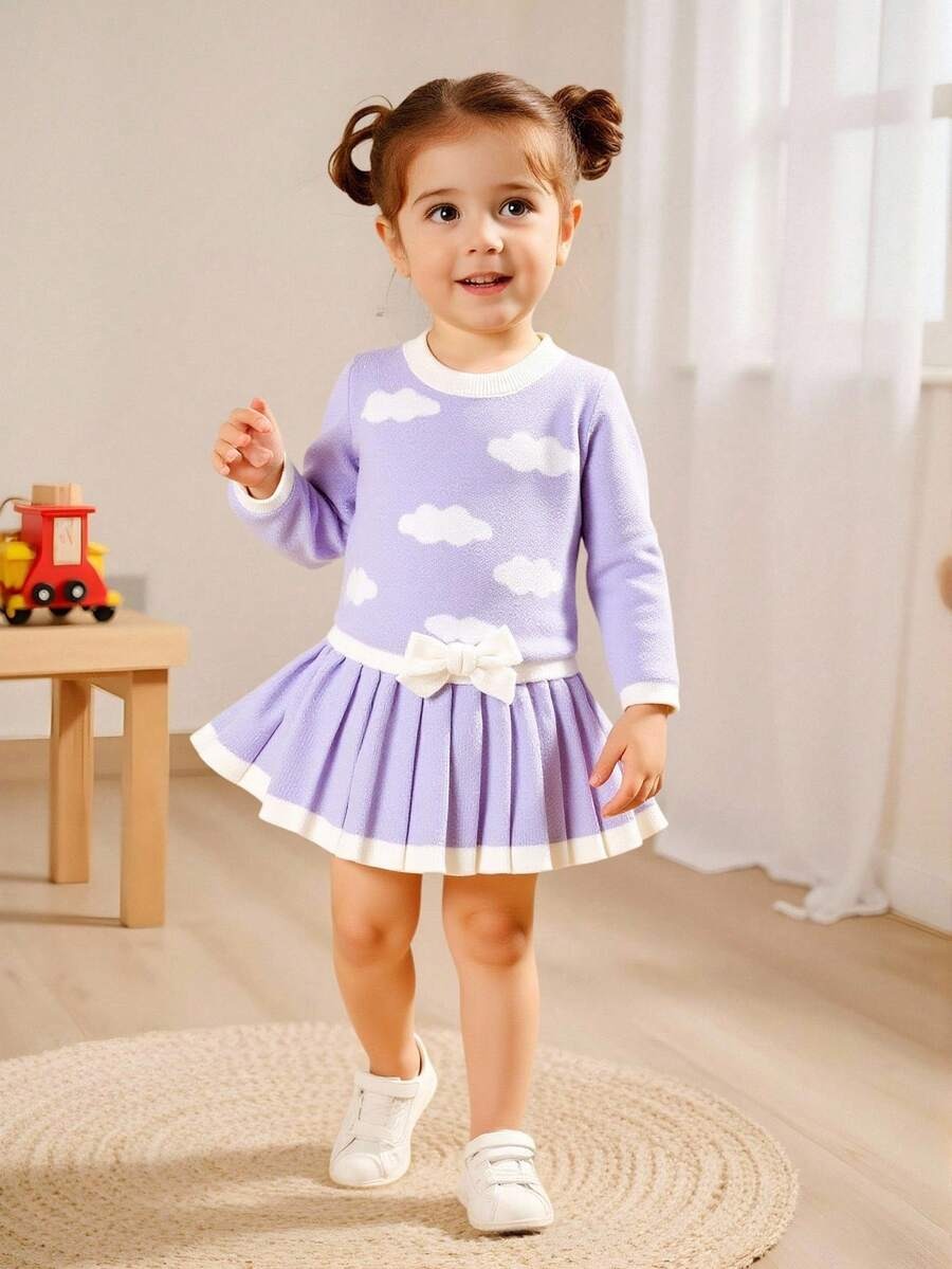 Soft Winter Knit Baby Dress