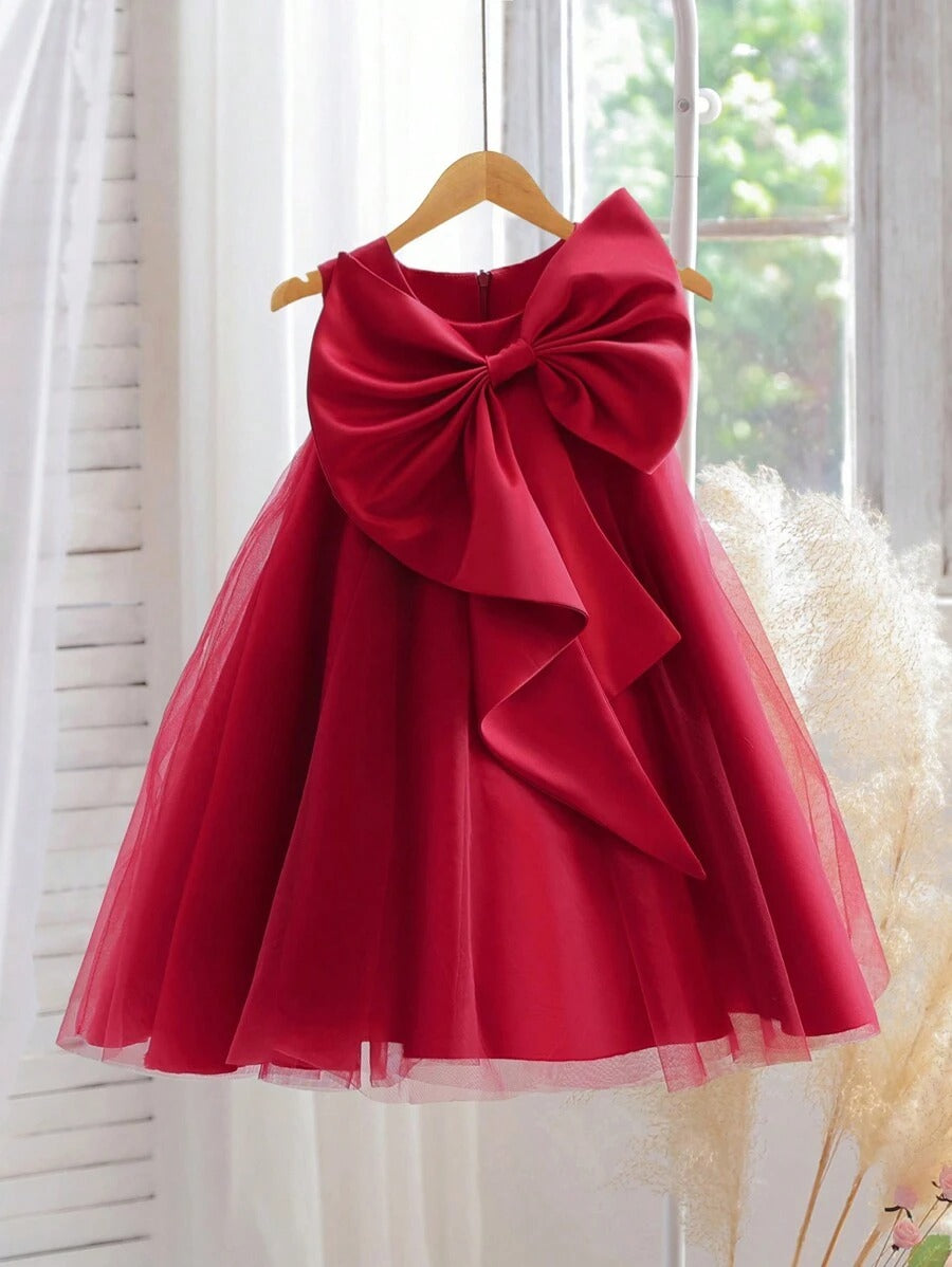 Bow Tulle Party Dress