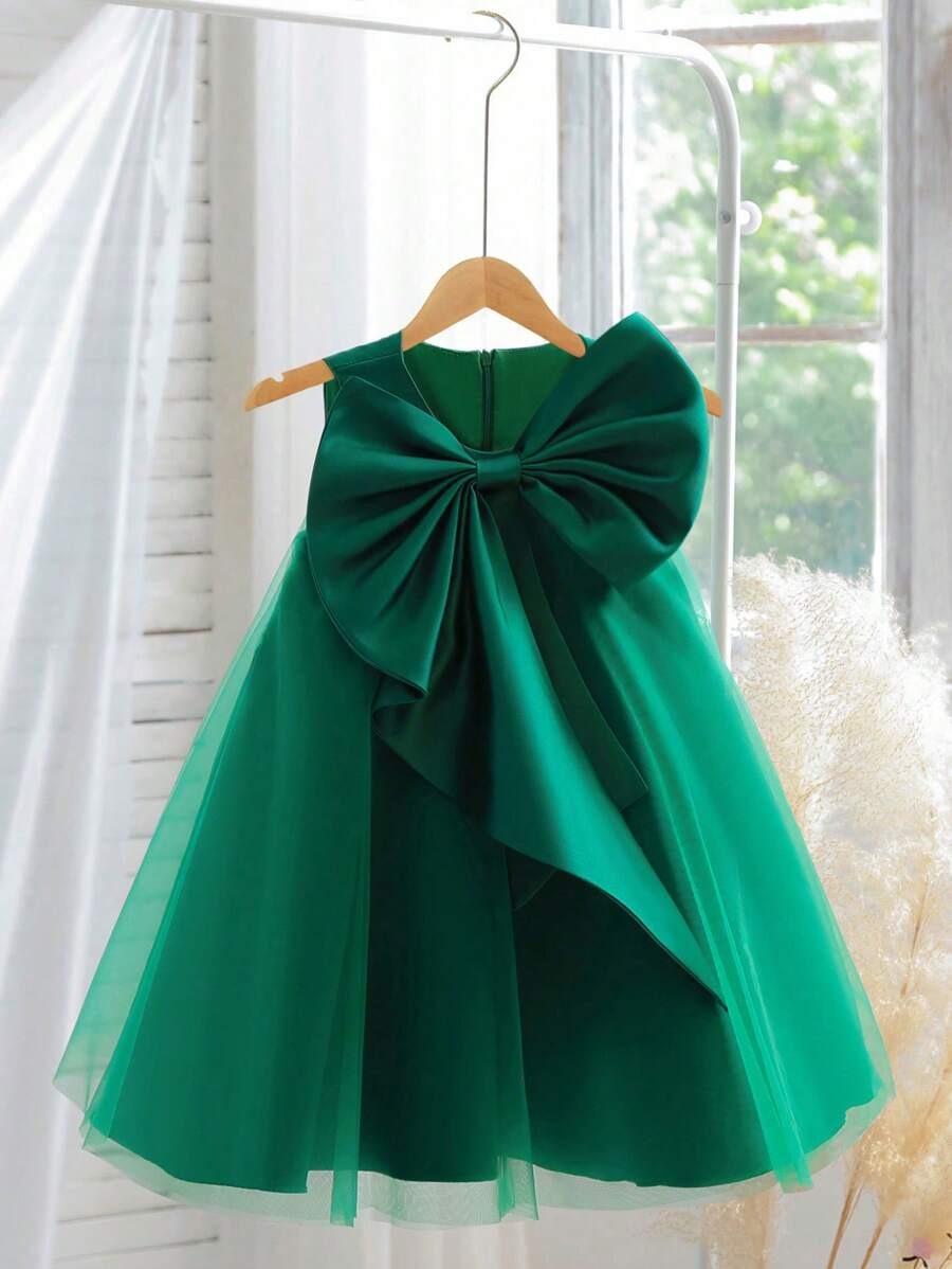 Bow Tulle Party Dress
