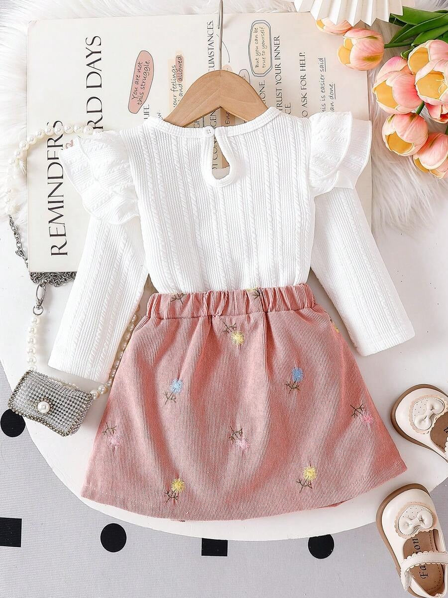 Cute Baby Girls Skirt Set