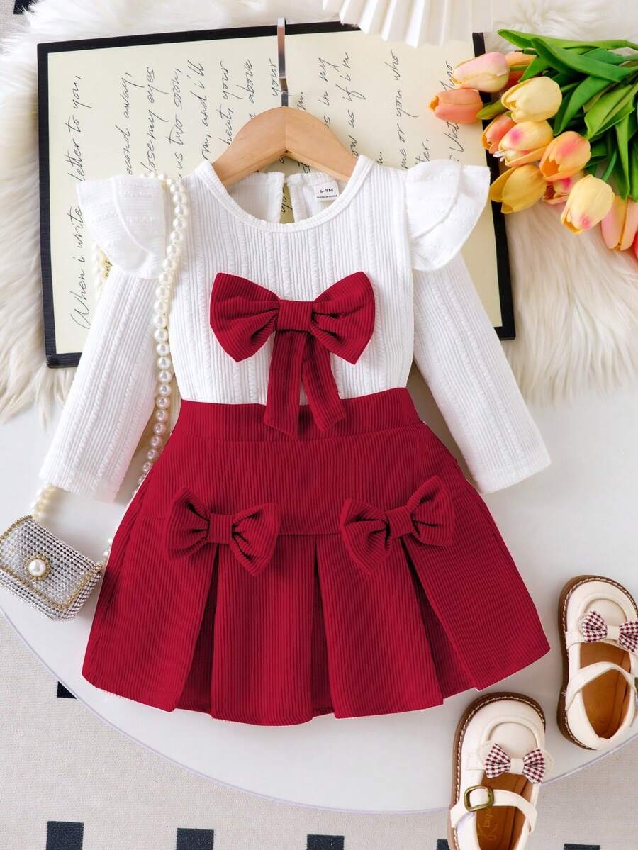 Cute Baby Girls Skirt Set