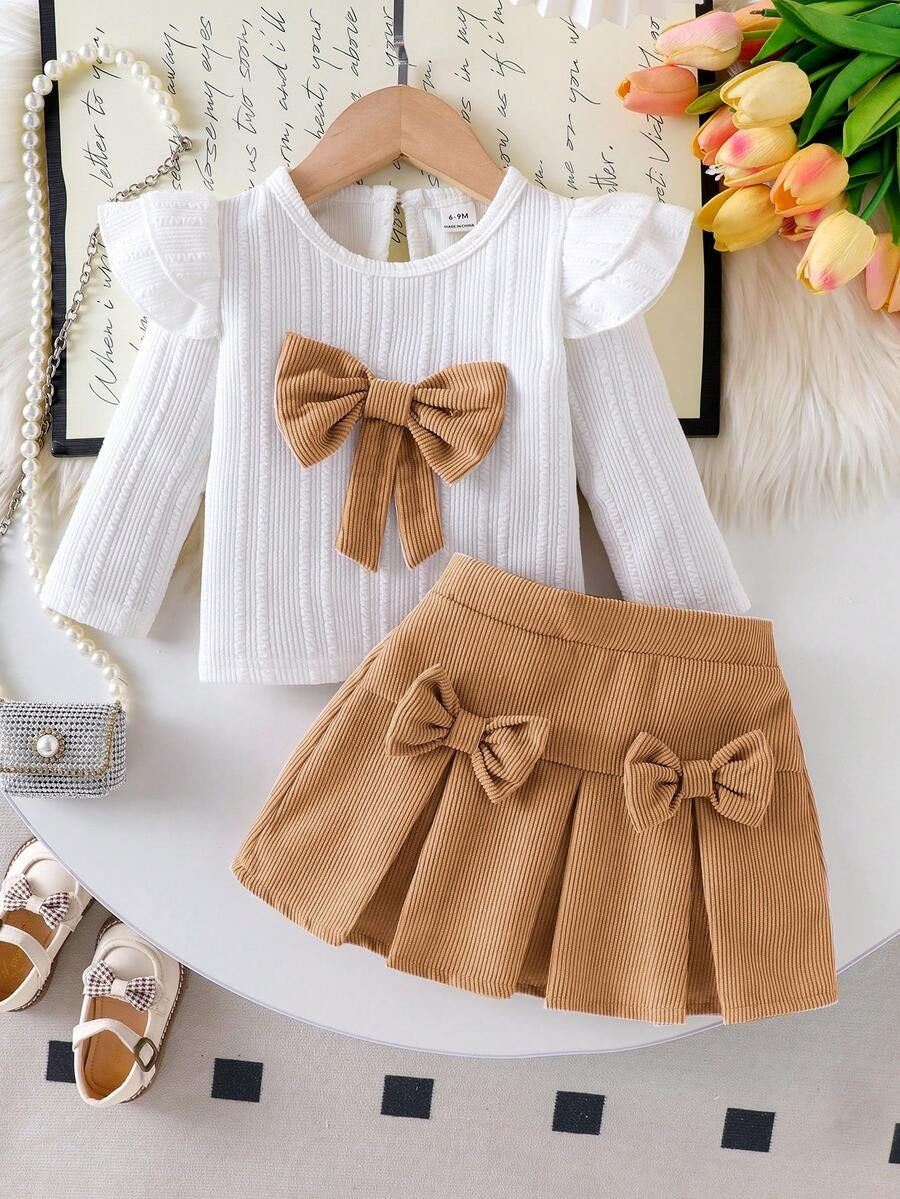 Cute Baby Girls Skirt Set