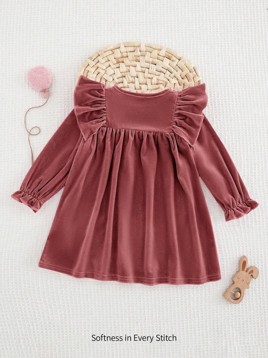 Soft Knitted Long Baby Dress