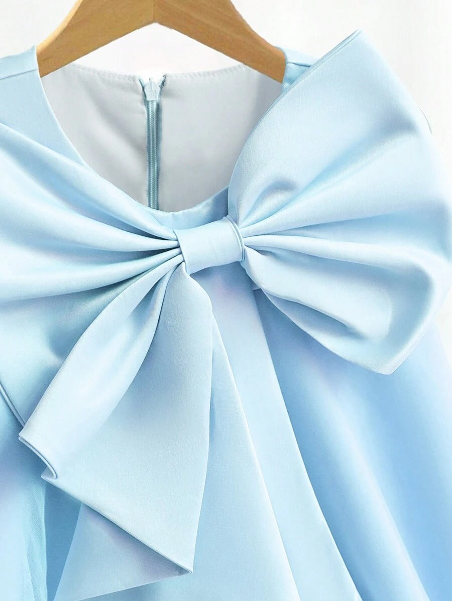 Bow Tulle Party Dress