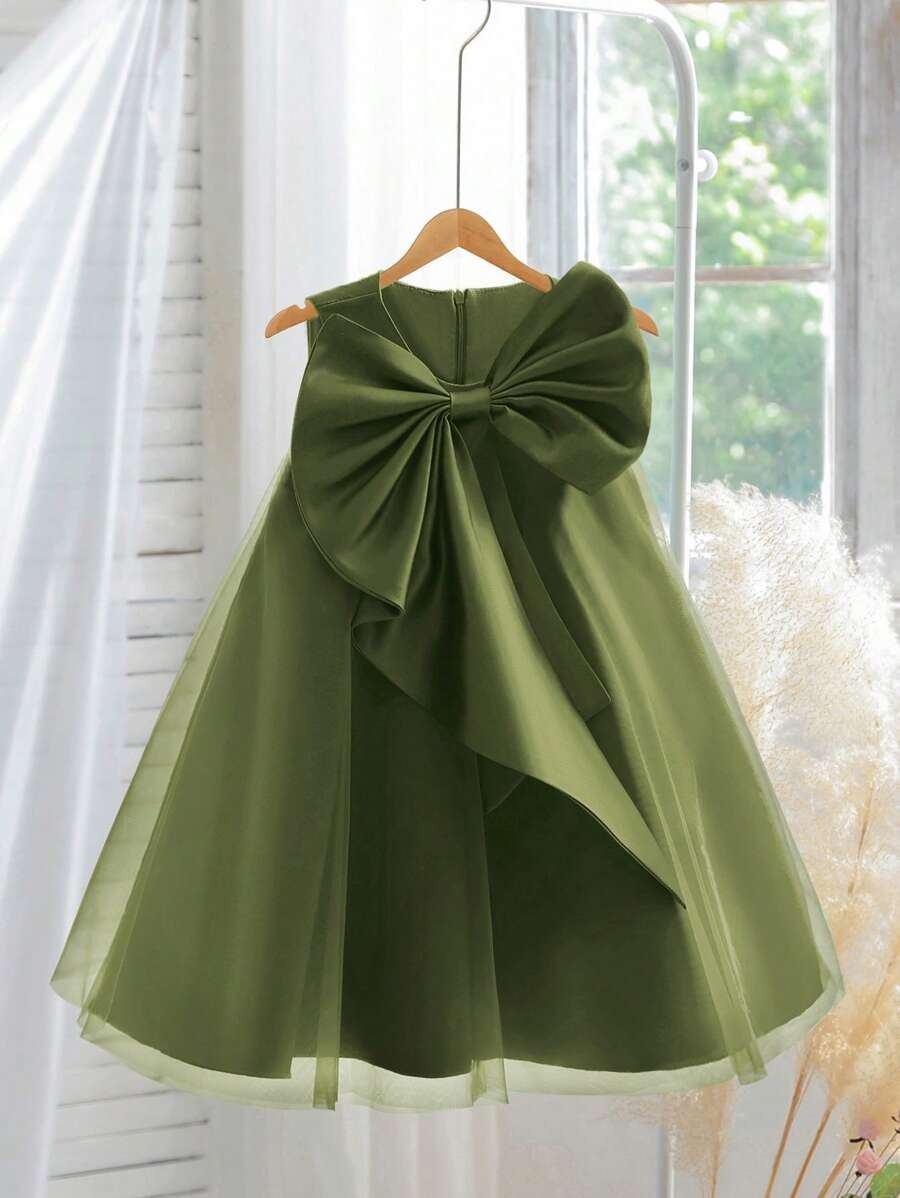 Bow Tulle Party Dress