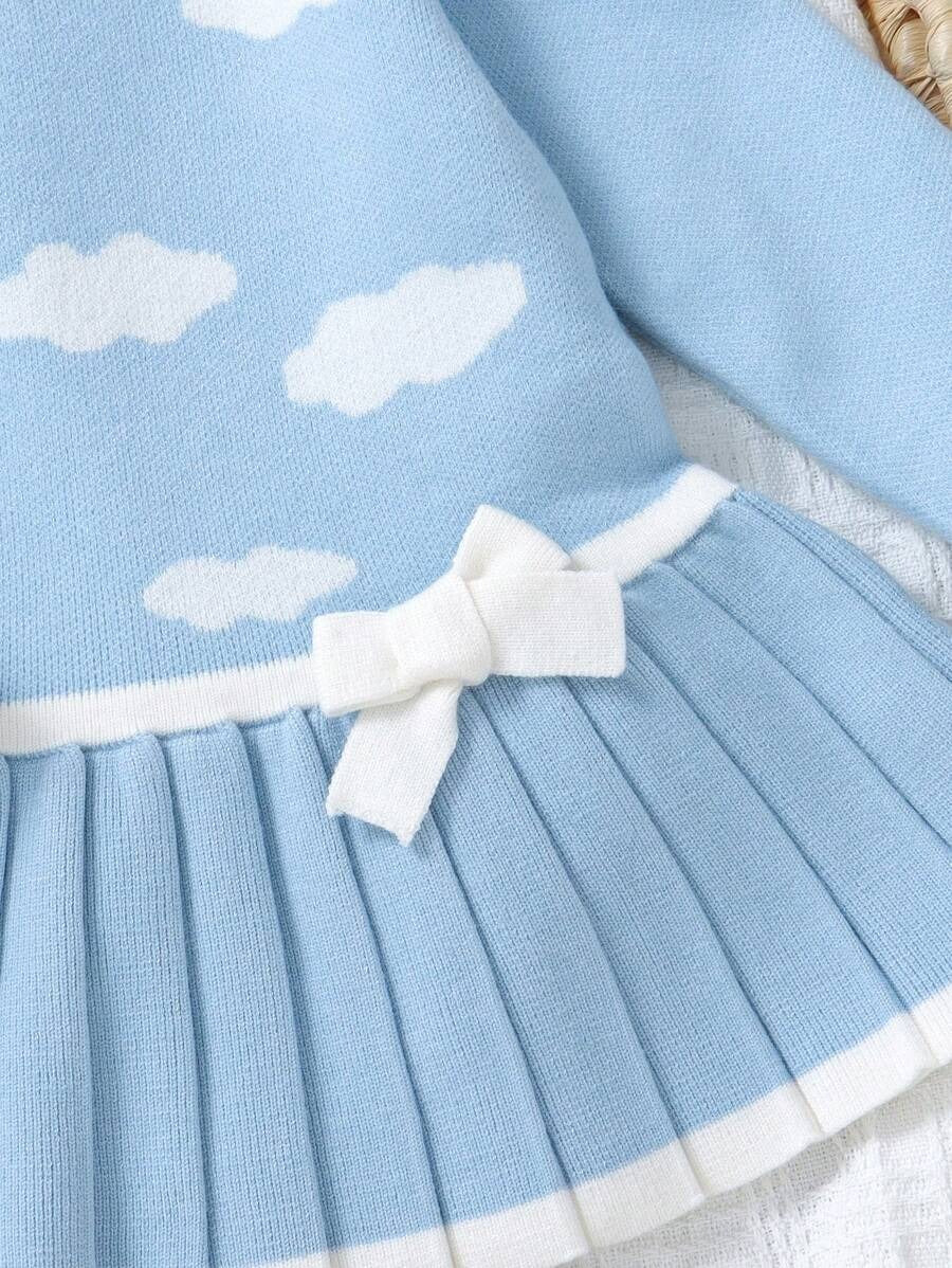 Soft Winter Knit Baby Dress