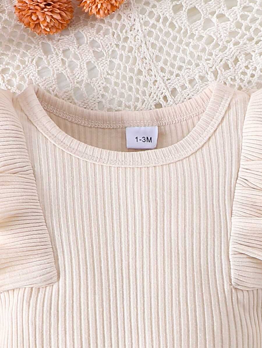 Corduroy Bib Skirt Romper Set