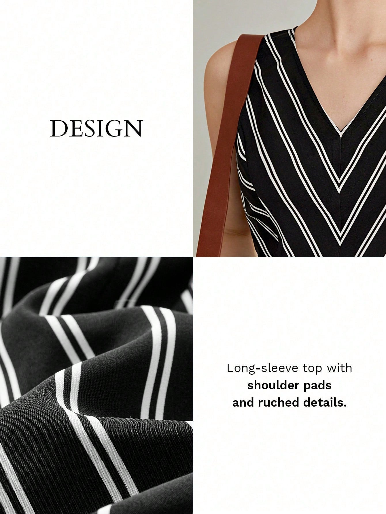 Striped Slit Hem Casual Jumpsuit