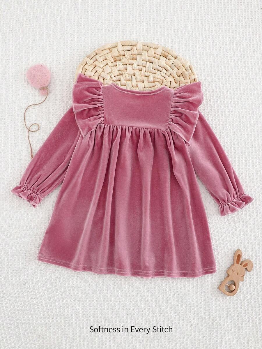 Soft Knitted Long Baby Dress
