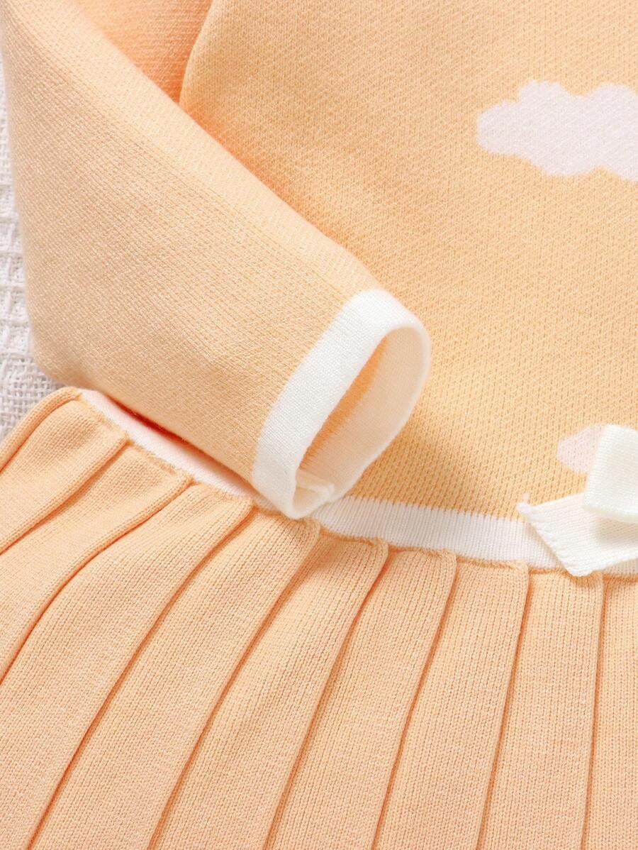 Soft Winter Knit Baby Dress