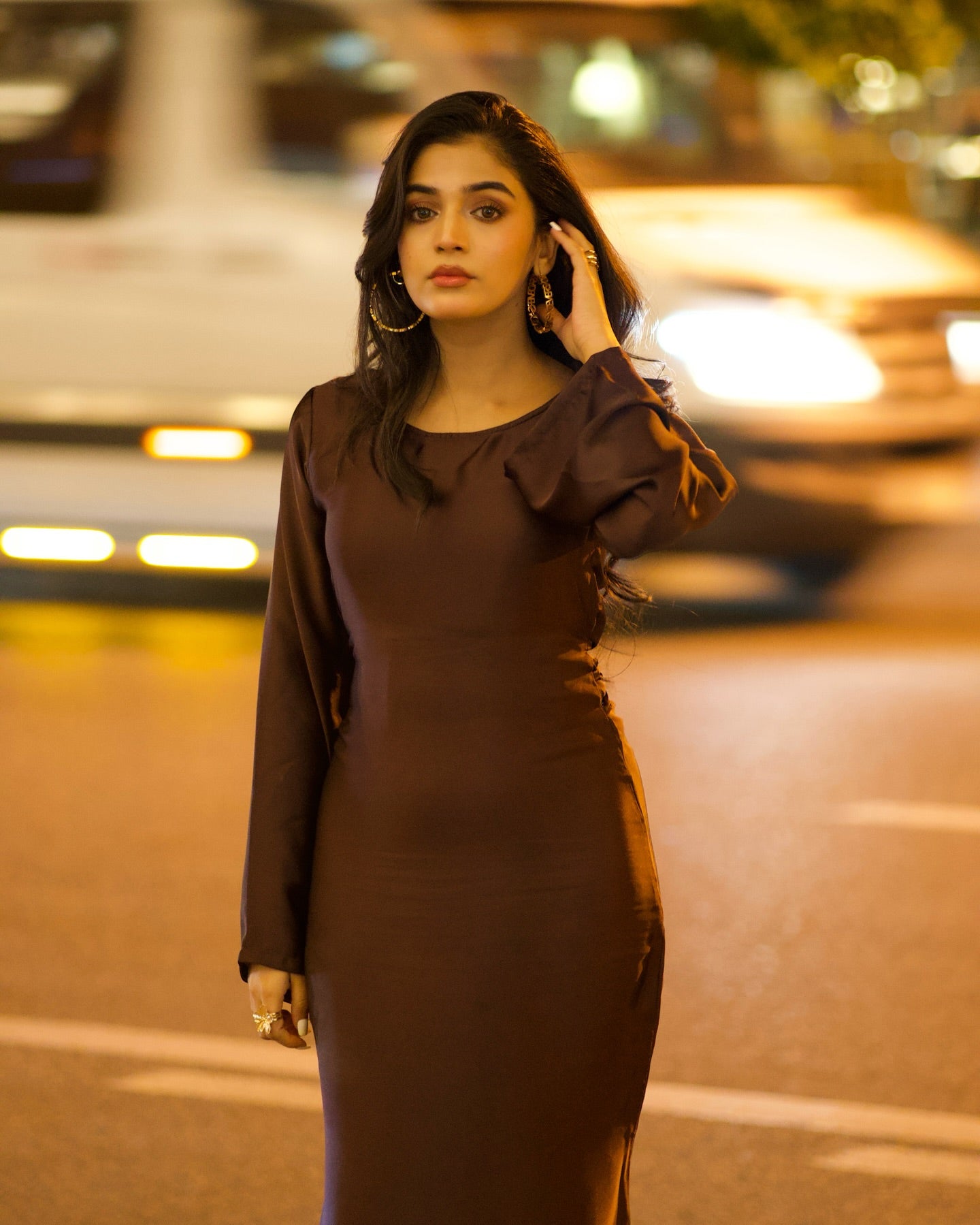 Bell Sleeve Modest Maxi Ft. Laiba khan