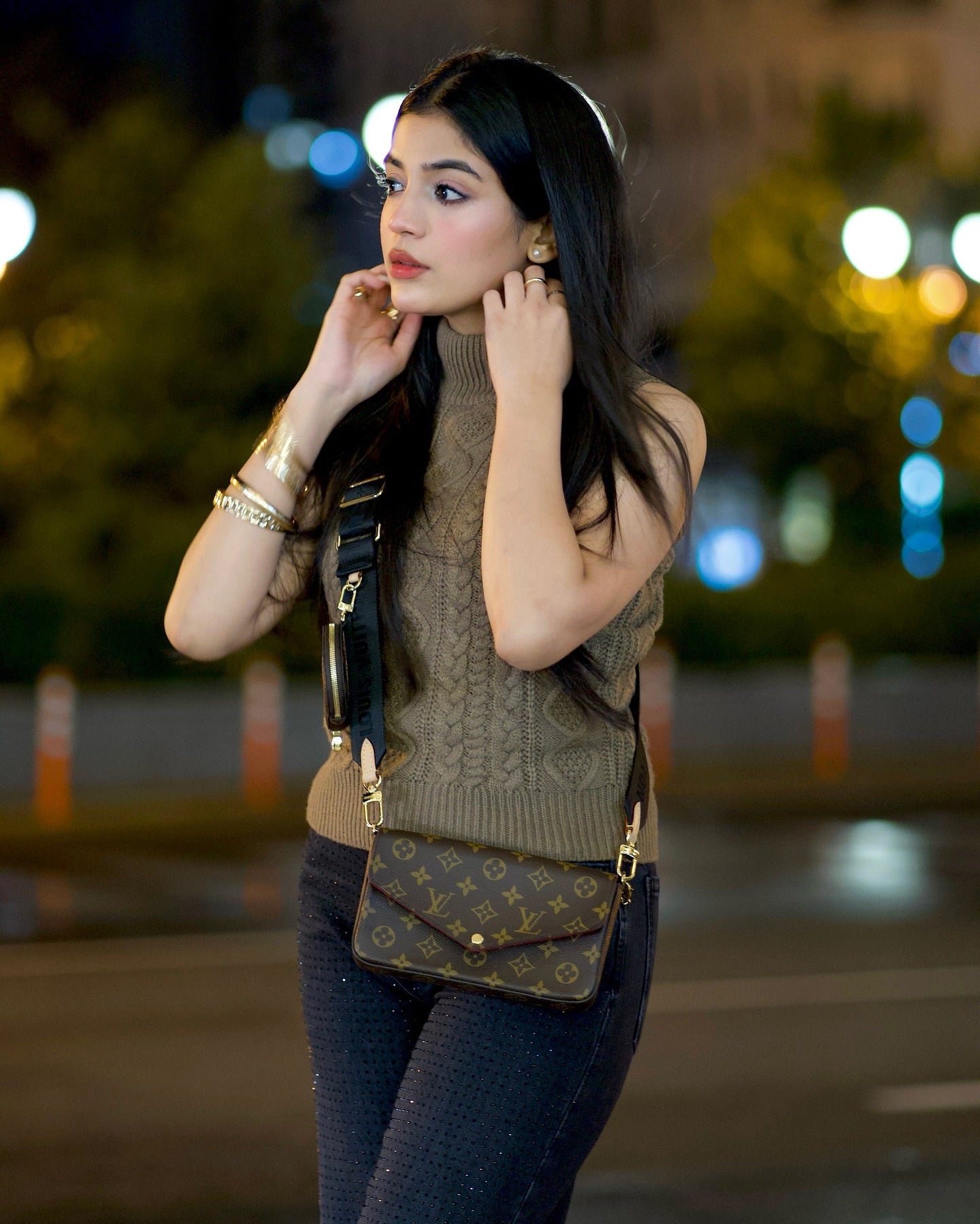 Laiba Khan Turtleneck Knitted Vest