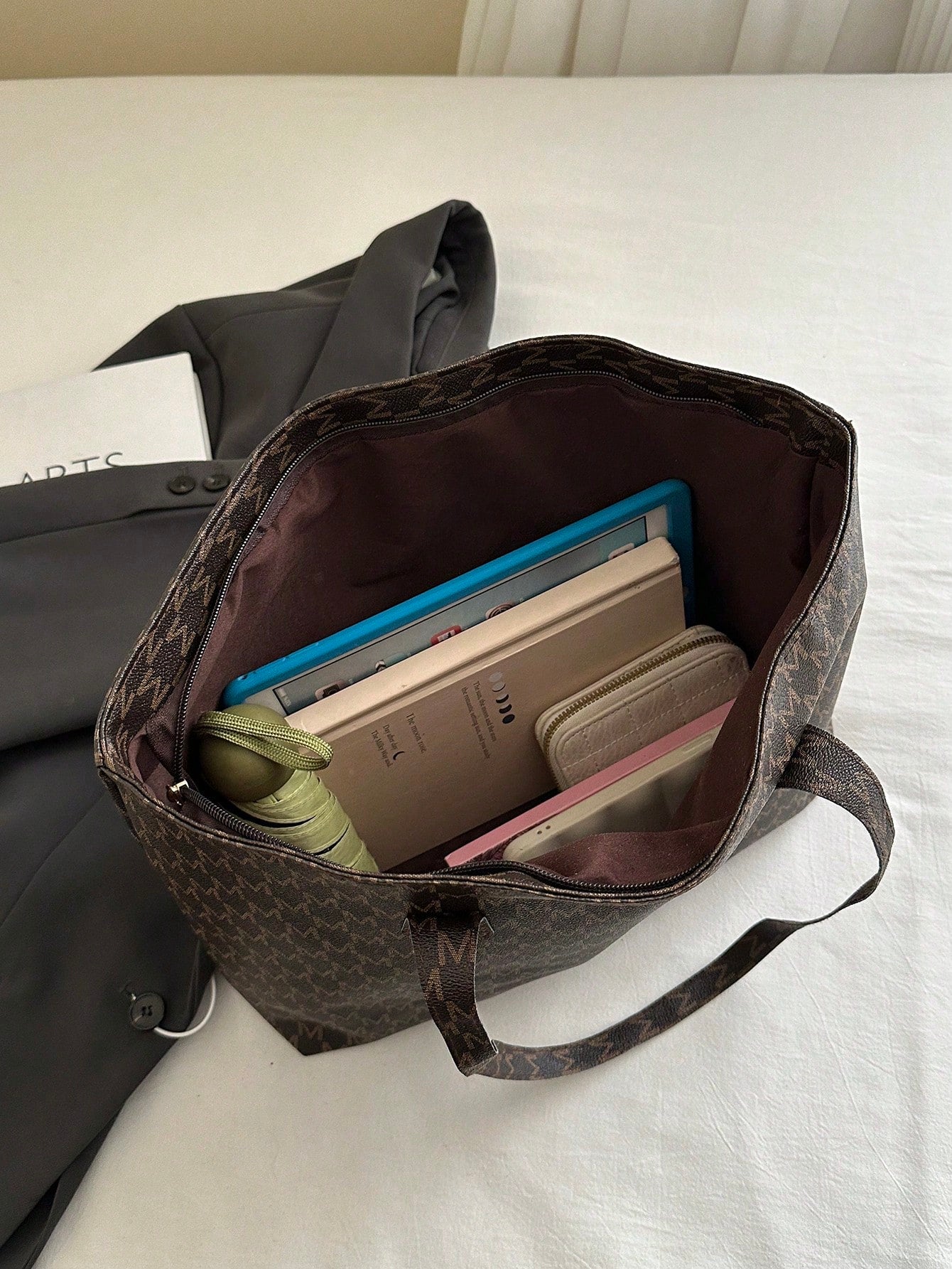 Brown Monogram Classic Tote Bag