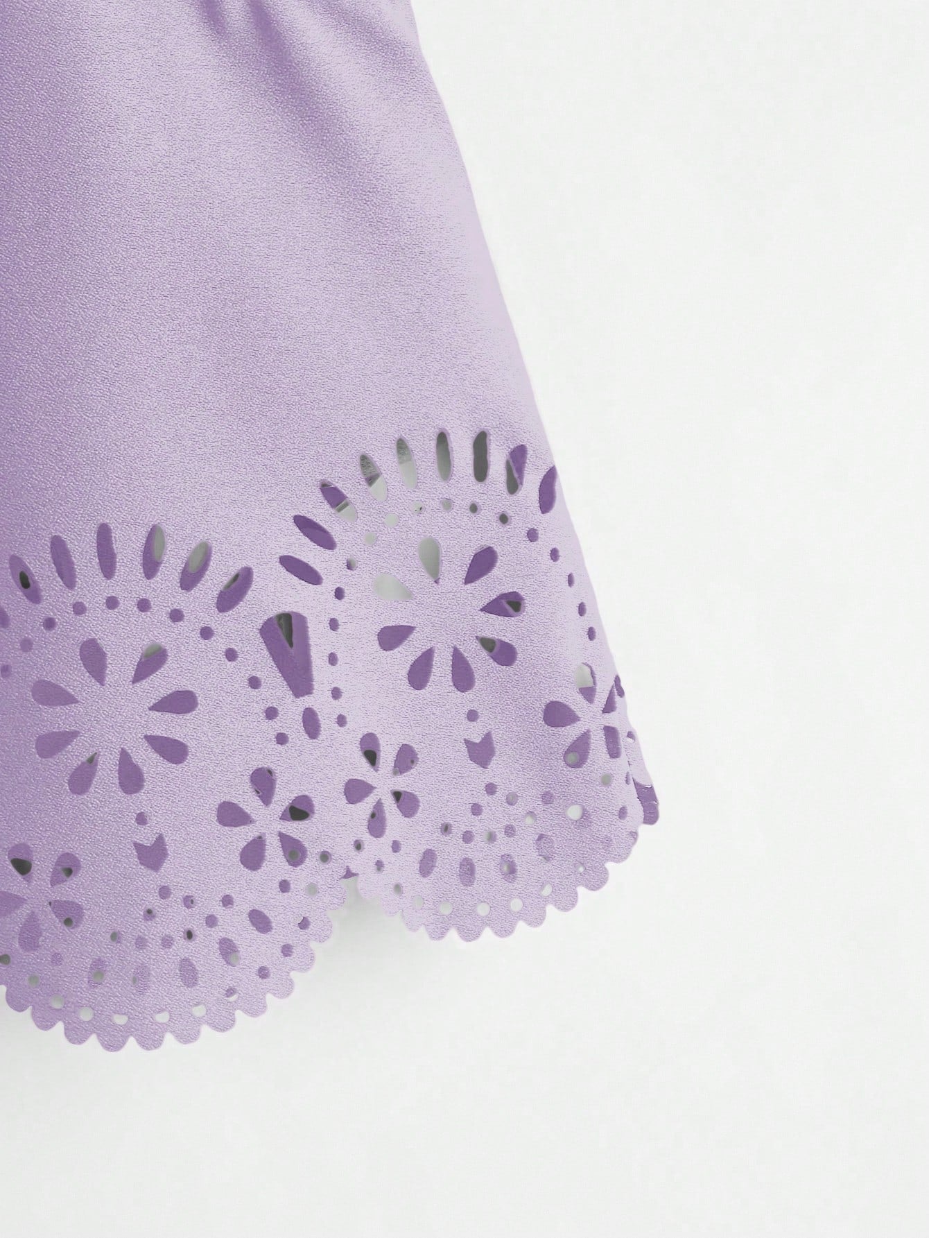 Laser-Cut Scallop Trim Tank Top