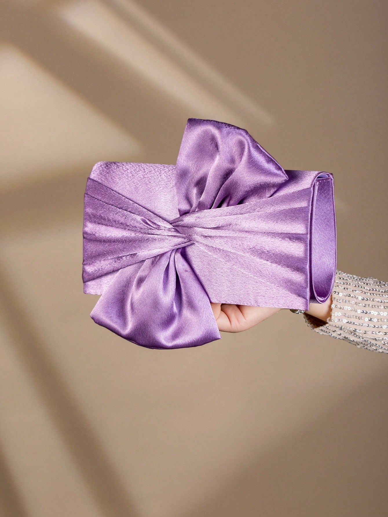 Butterfly Satin Evening Clutch Bag