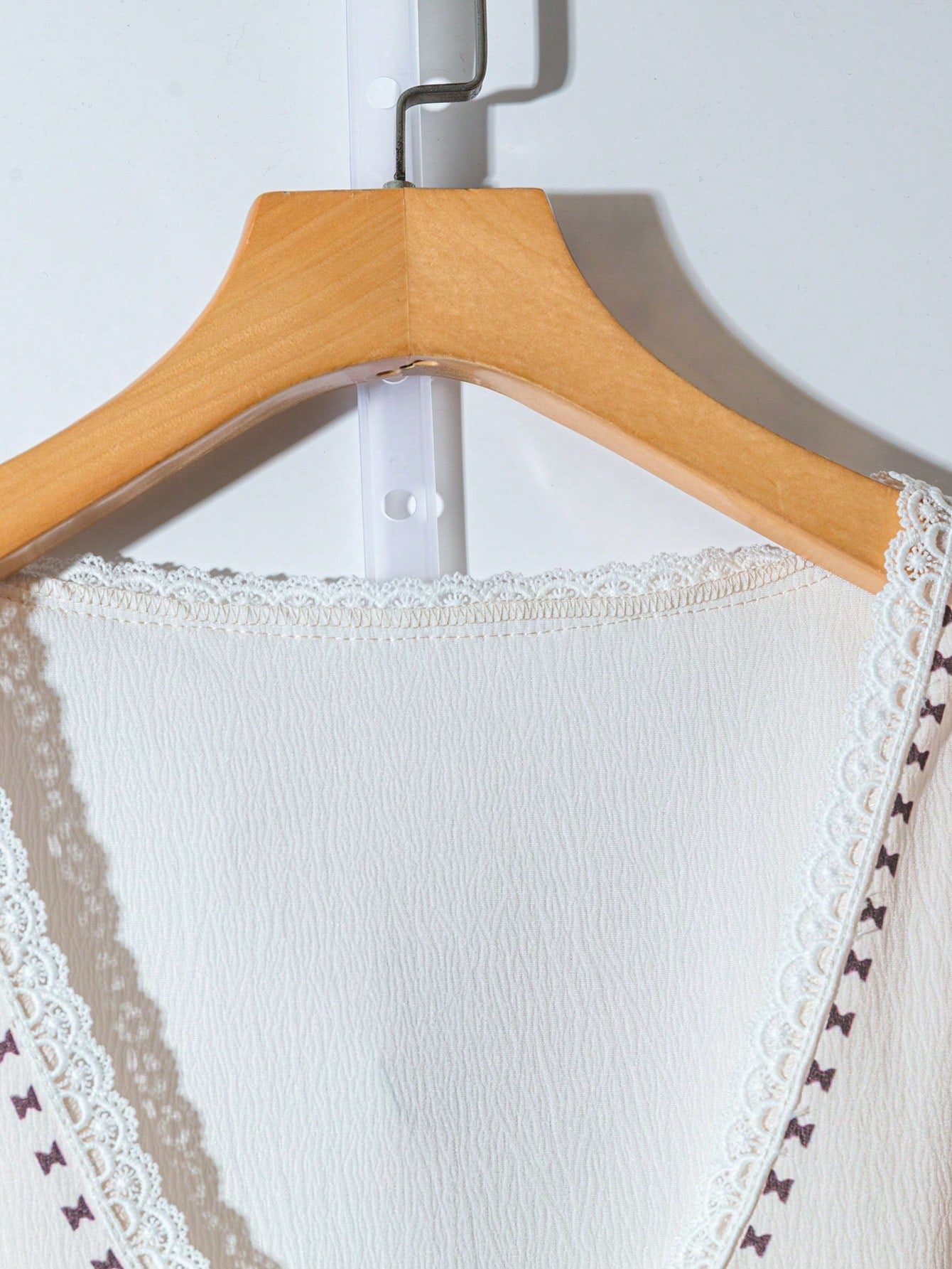 Floral Lace Trim Two-Piece Set