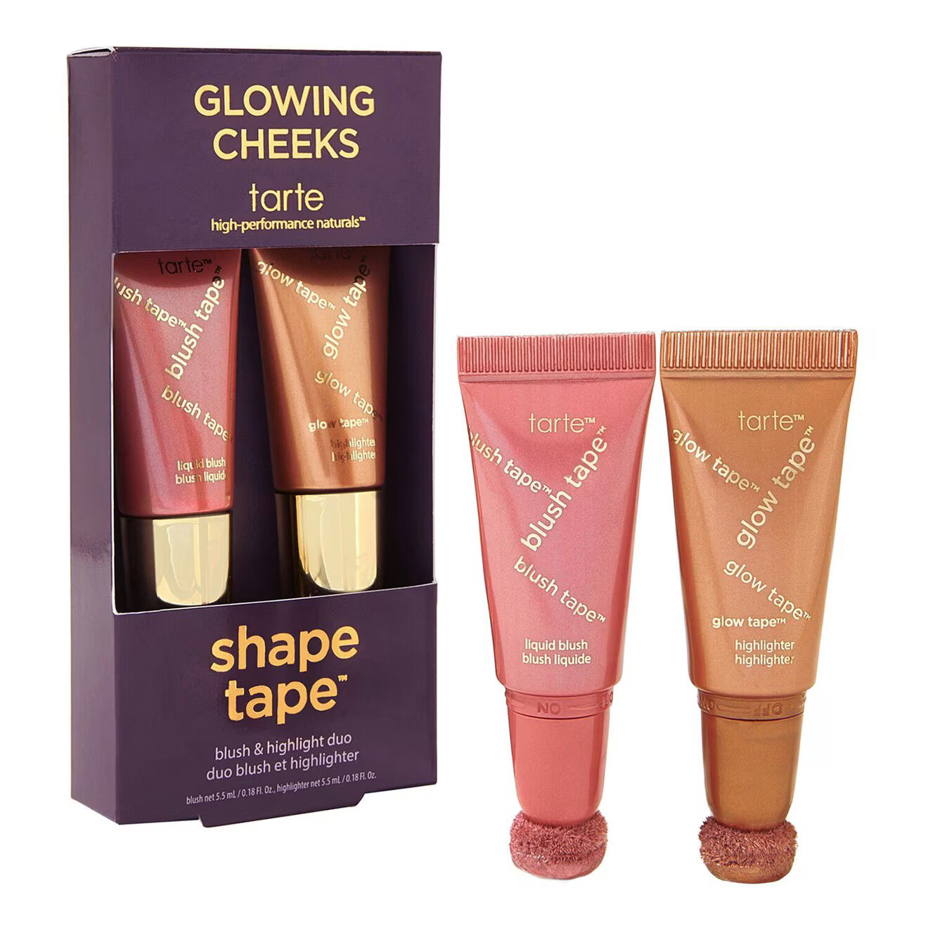 Shape Tape Glowing Cheeks Blush & Highlight Duo