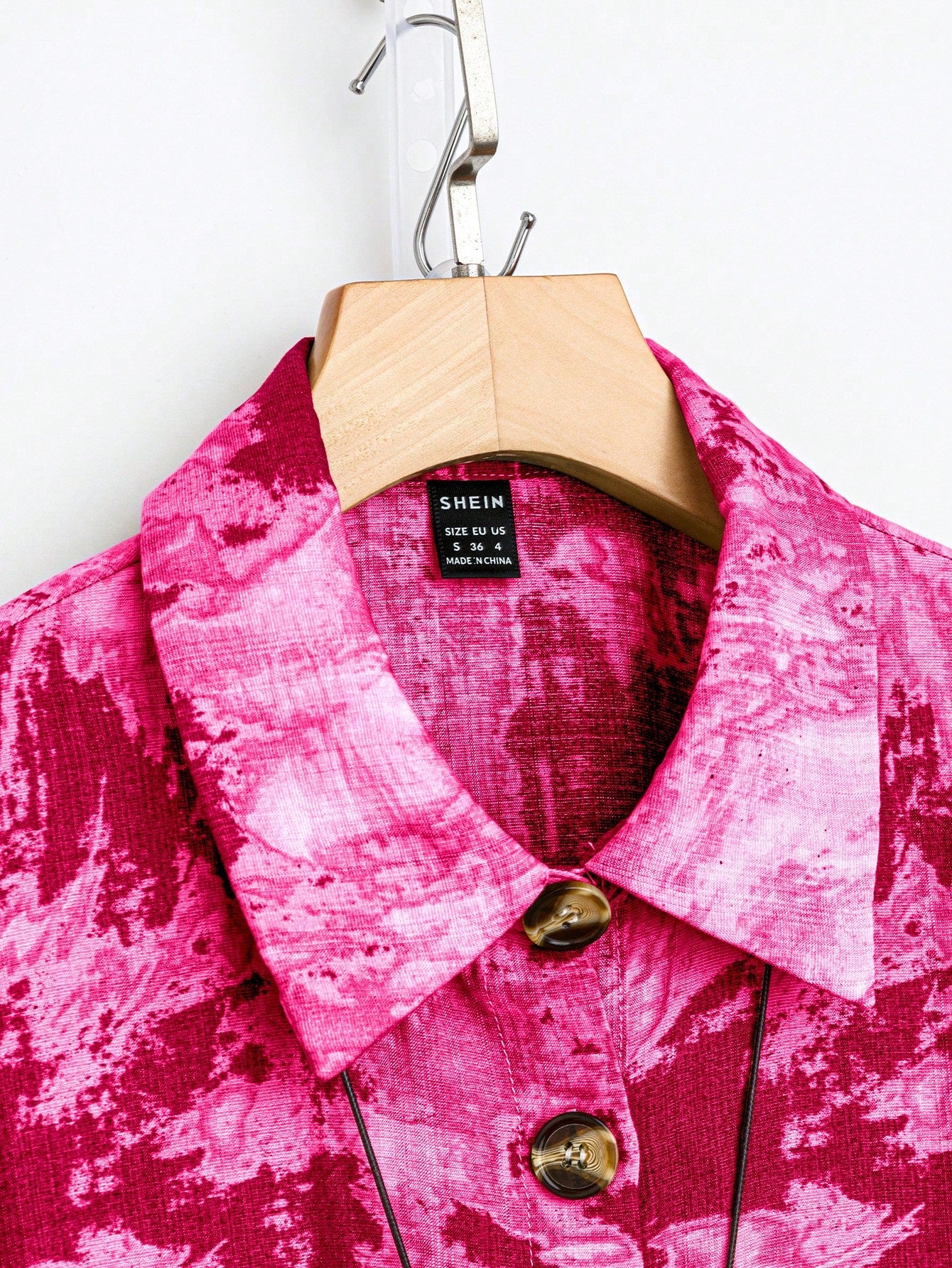 Tie-Dye Shirt Slip Dress Set