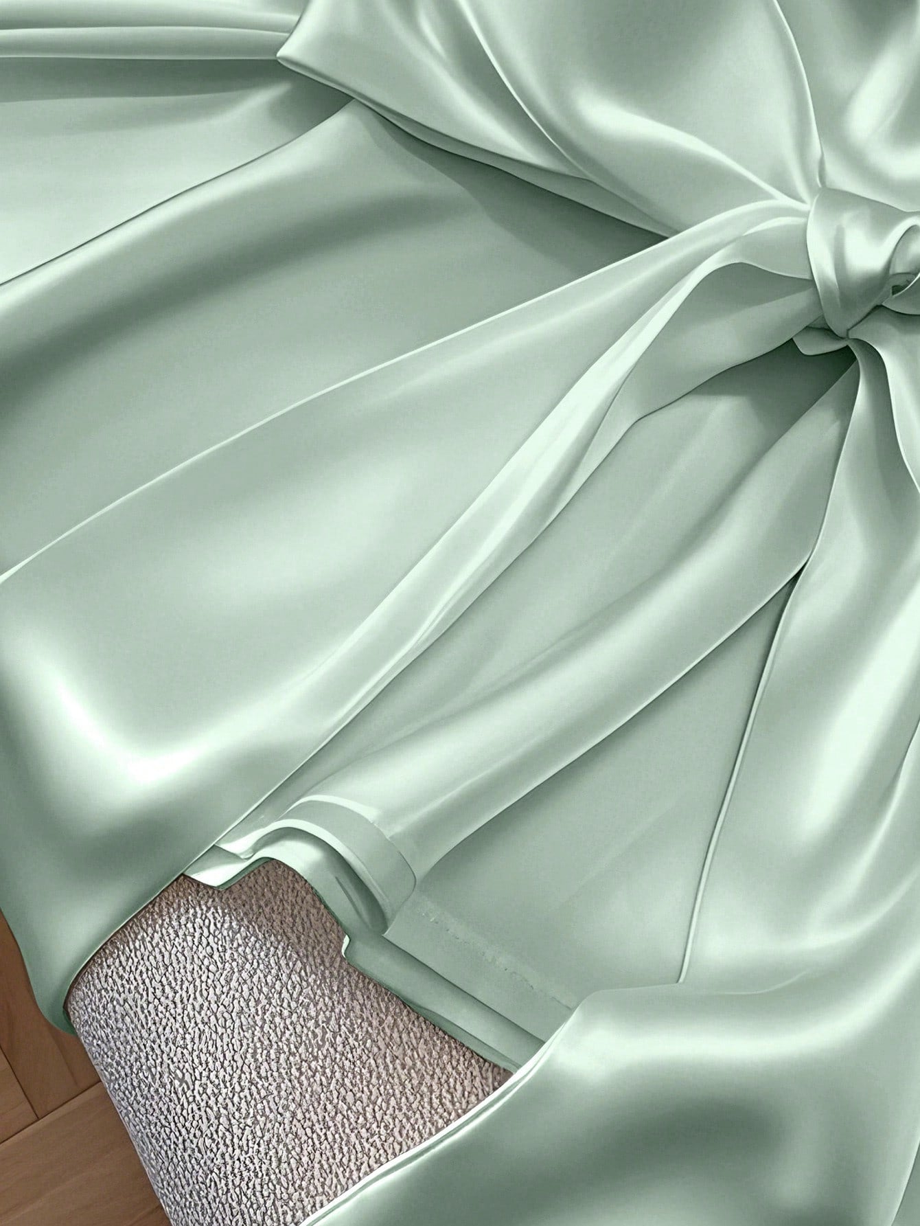 Elegant V-Neck Tie-Waist Top