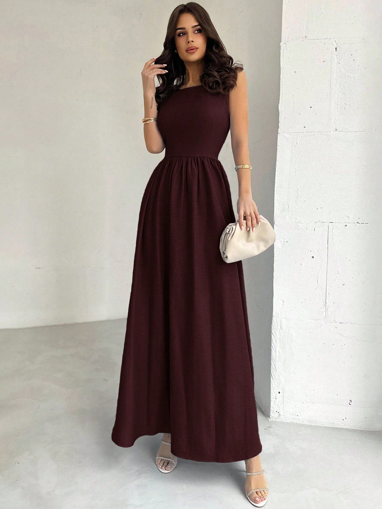 Elegant Flowy A-Line Maxi Dress