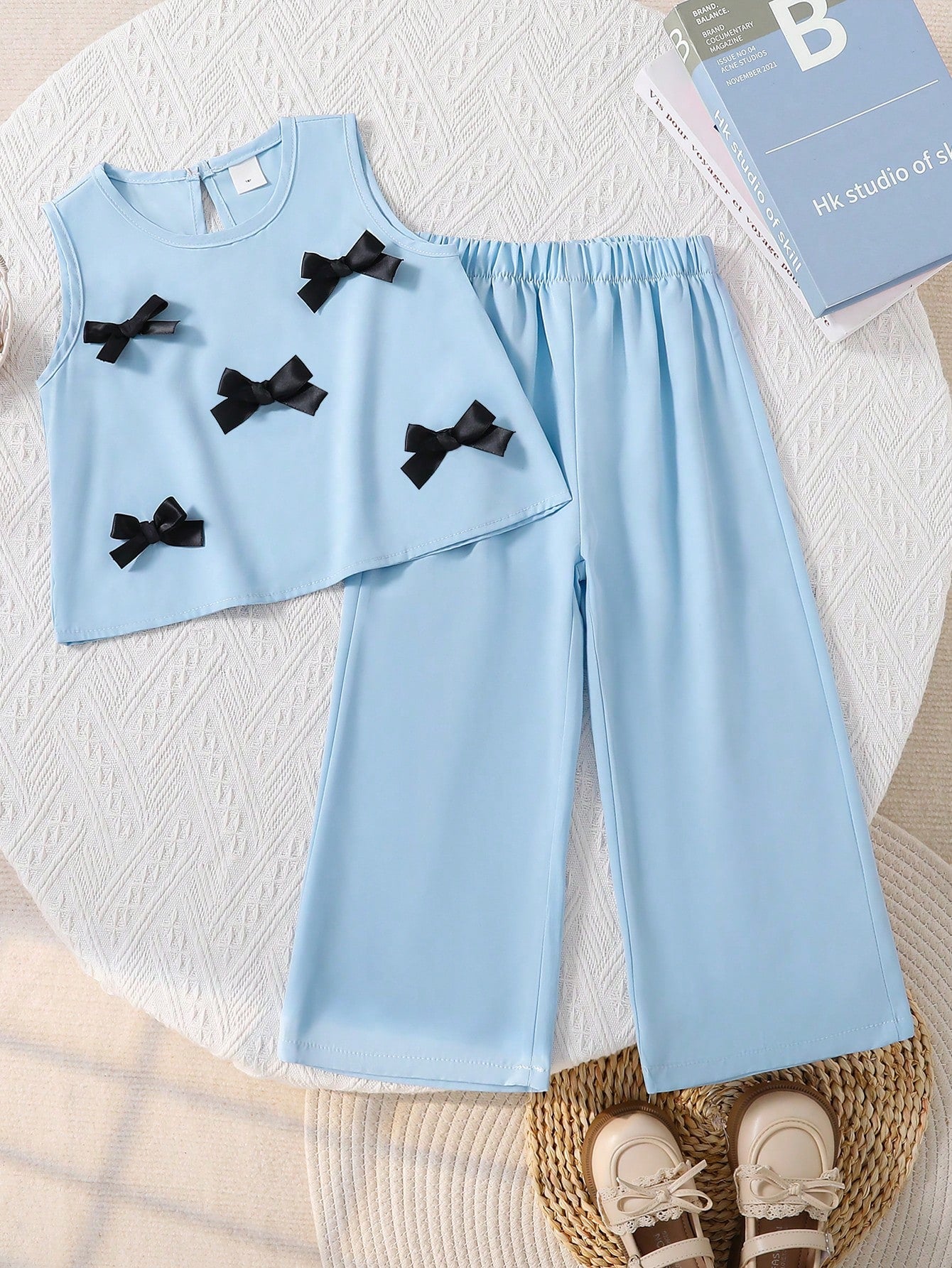 Bow Tank Top Capri Set