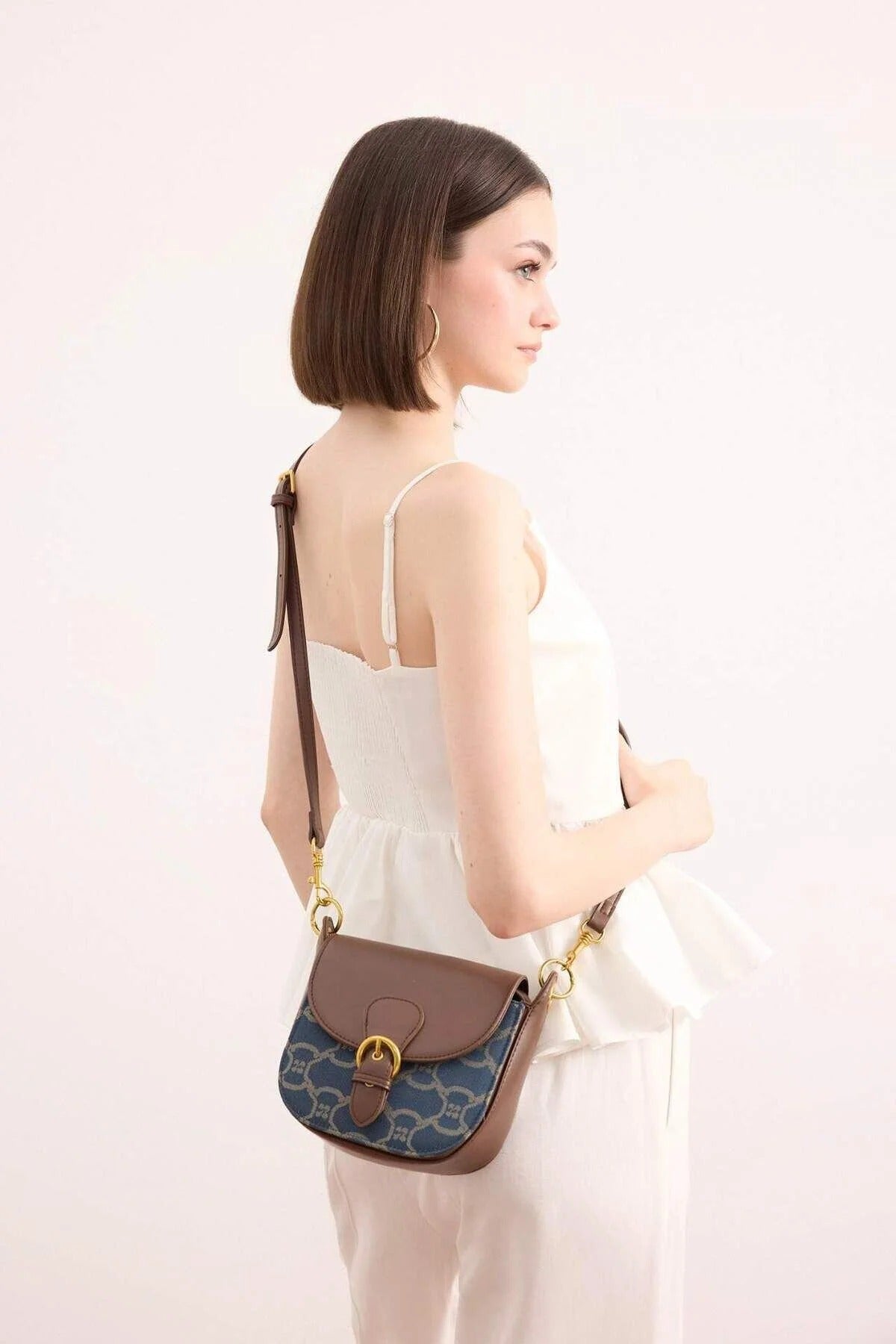 Faux Leather Chic Shoulder Bag