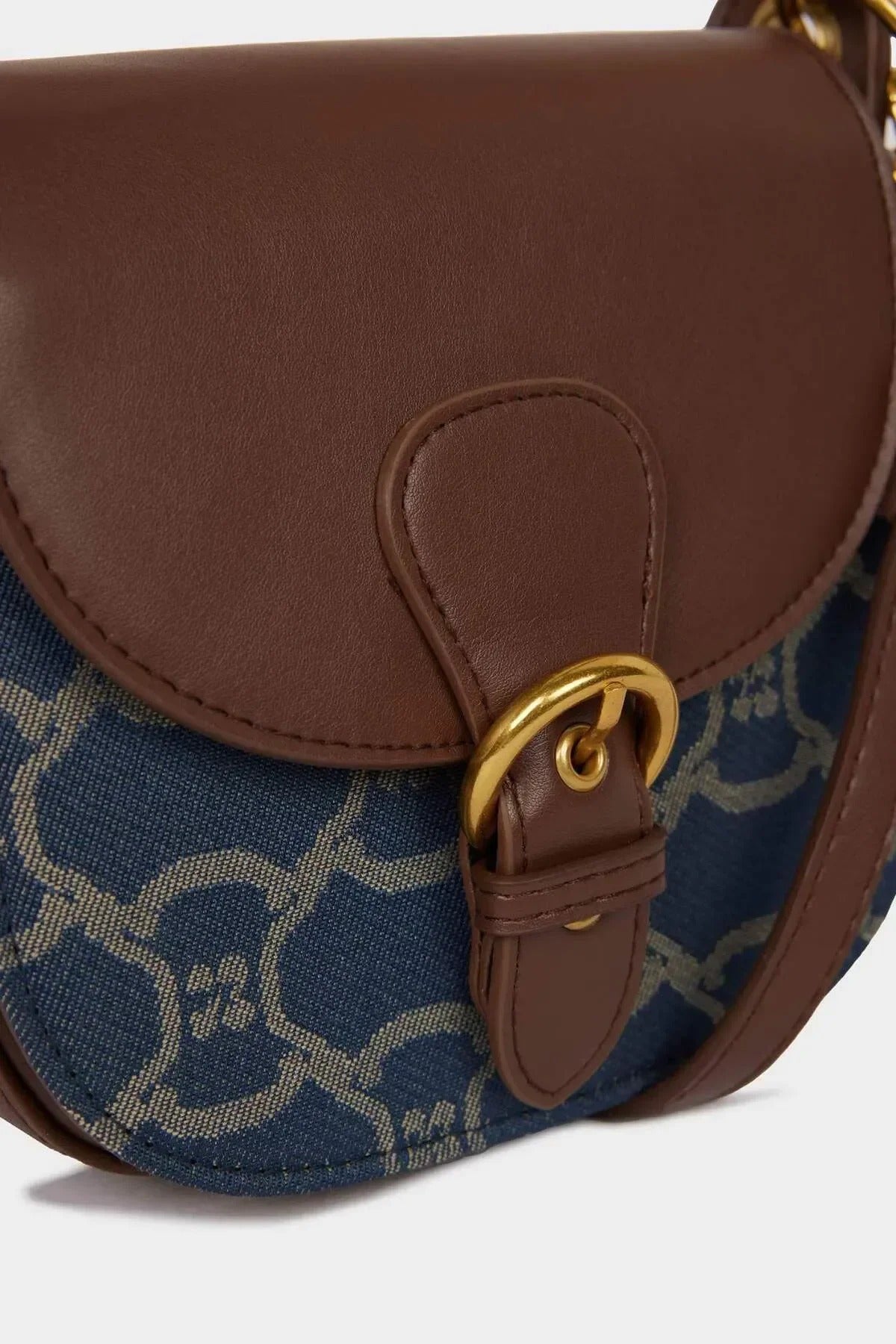 Faux Leather Chic Shoulder Bag