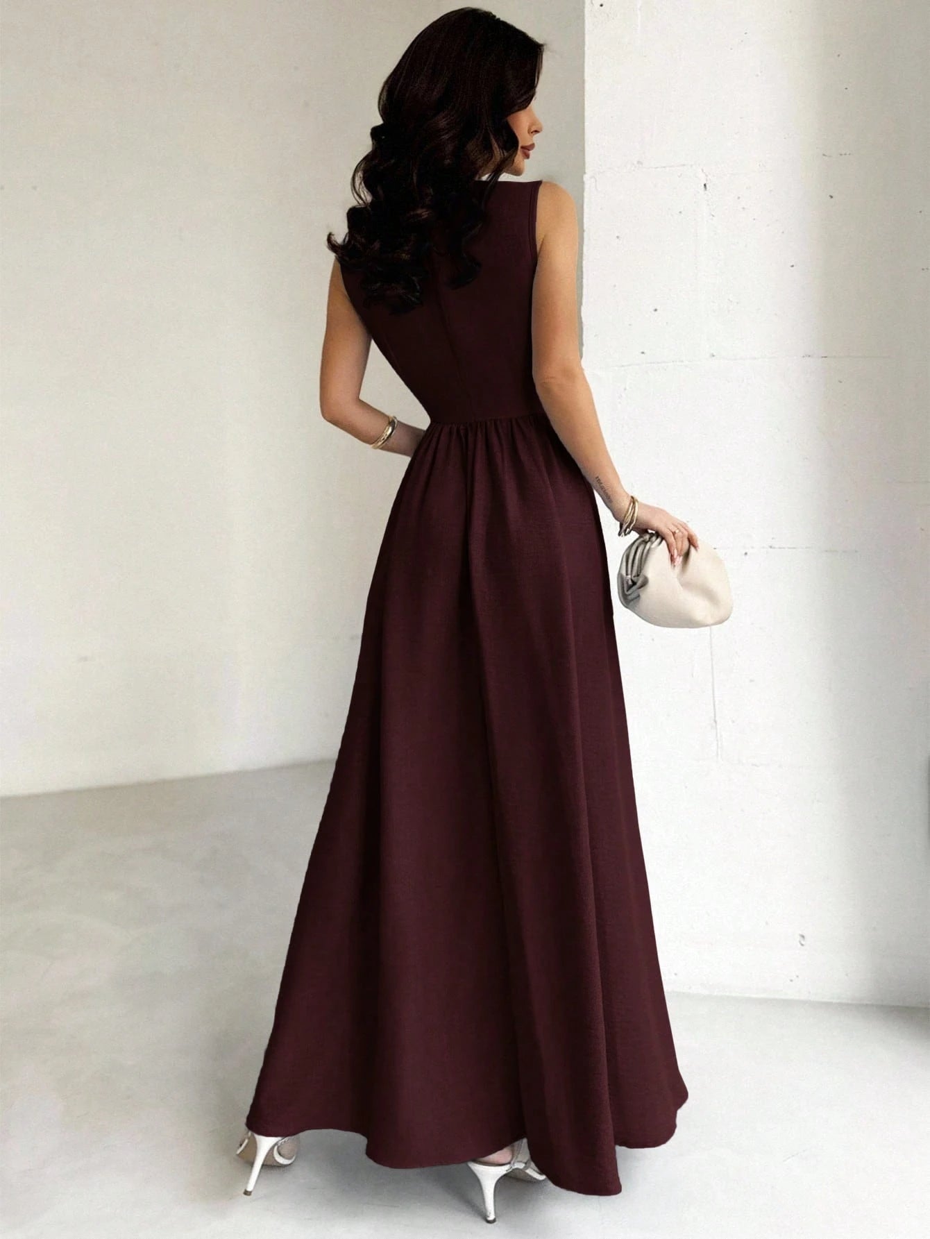 Elegant Flowy A-Line Maxi Dress