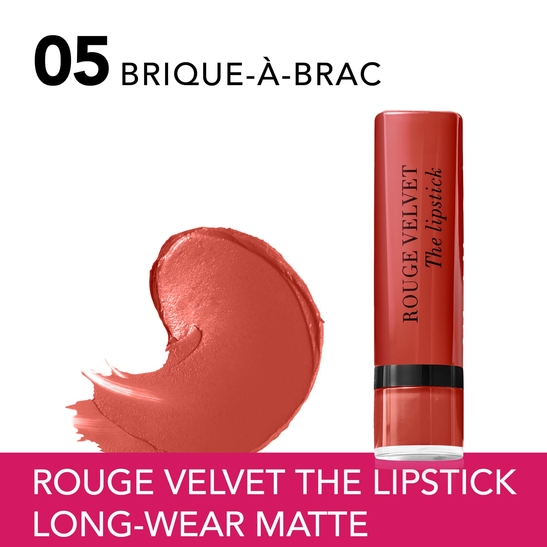 Bourjois Rouge Velvet The Lipstick Matte 2.4g