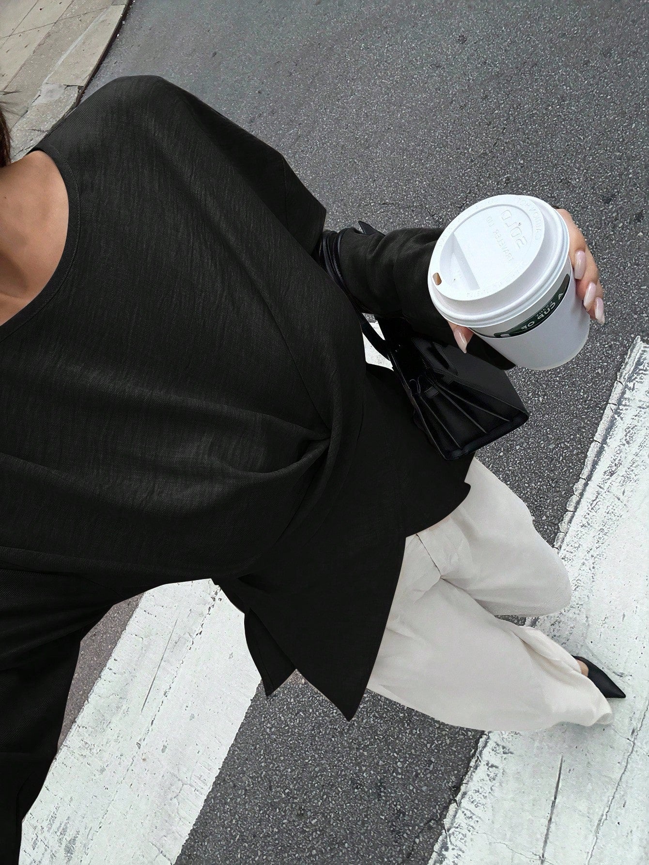 Solid Color Cross Wrap Shirt