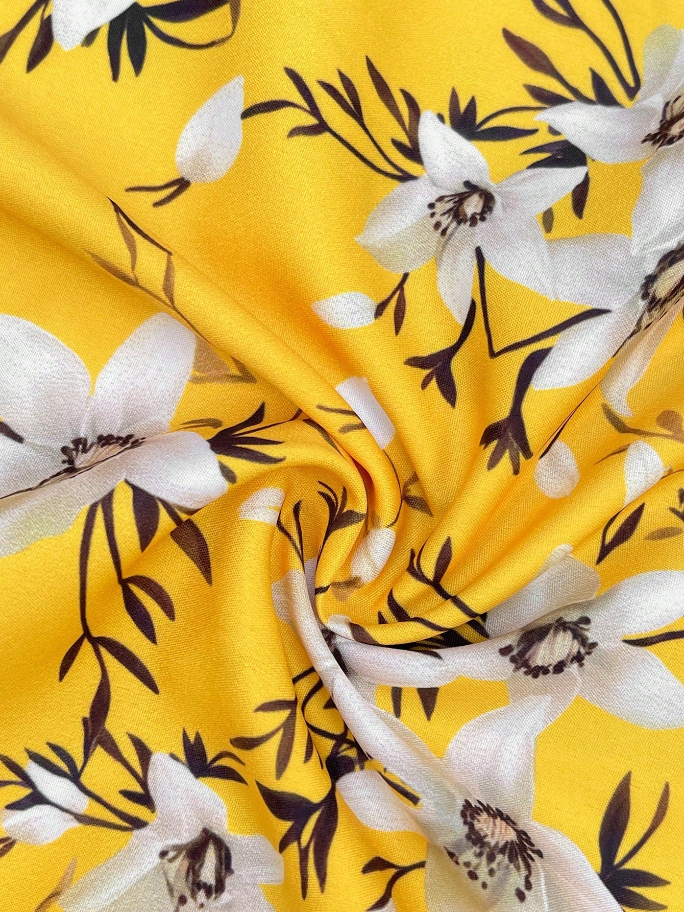 Maternity Floral Front-Tie Dress