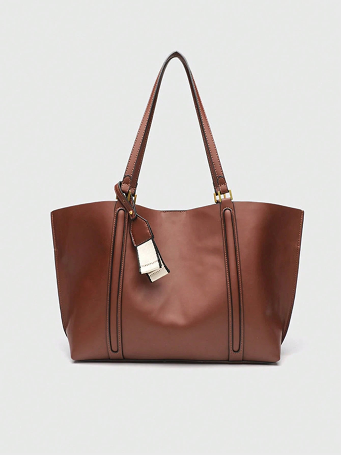 Retro Waxed Leather Tote Bag