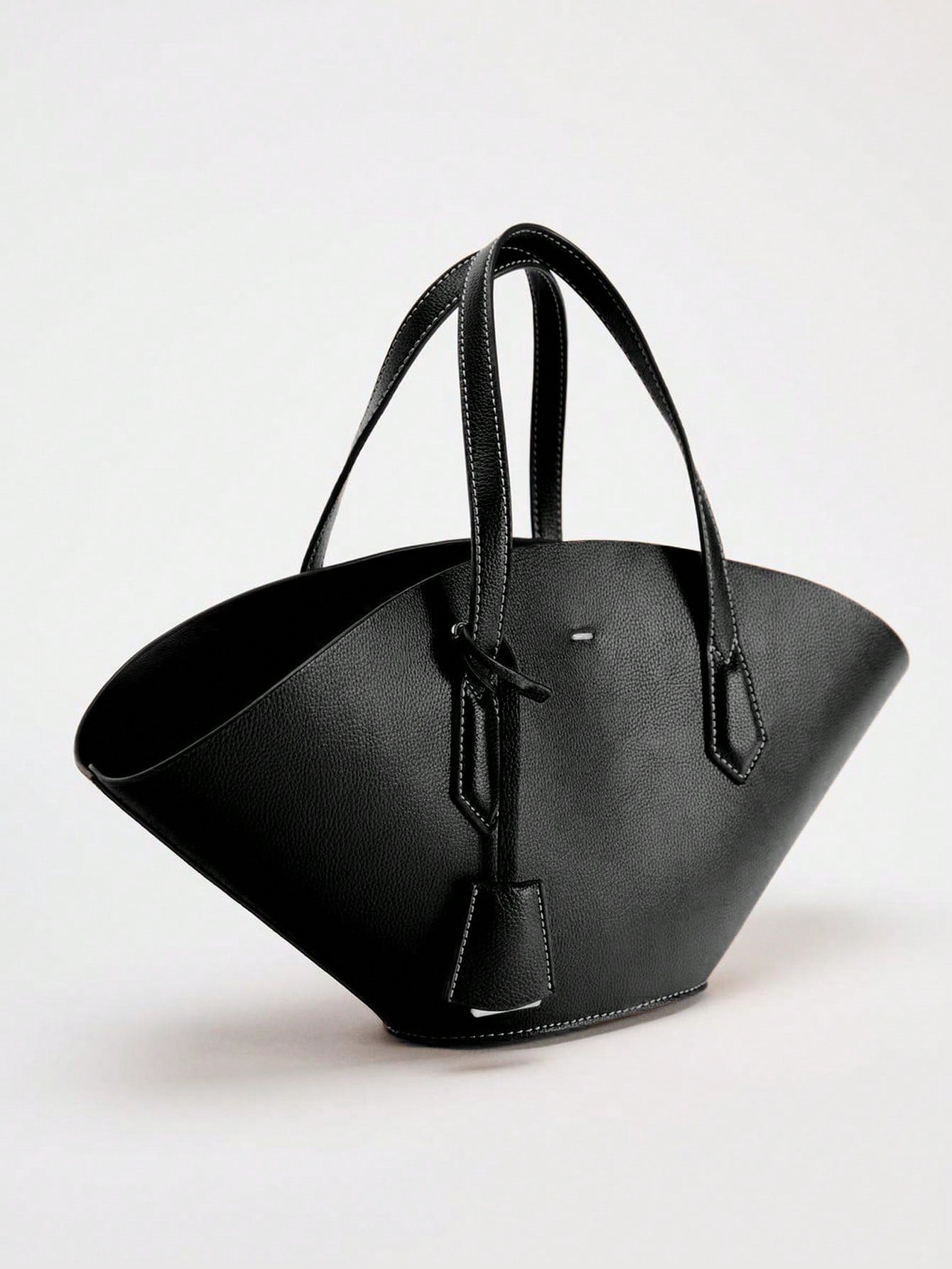 Retro Waxed Leather Tote Bag