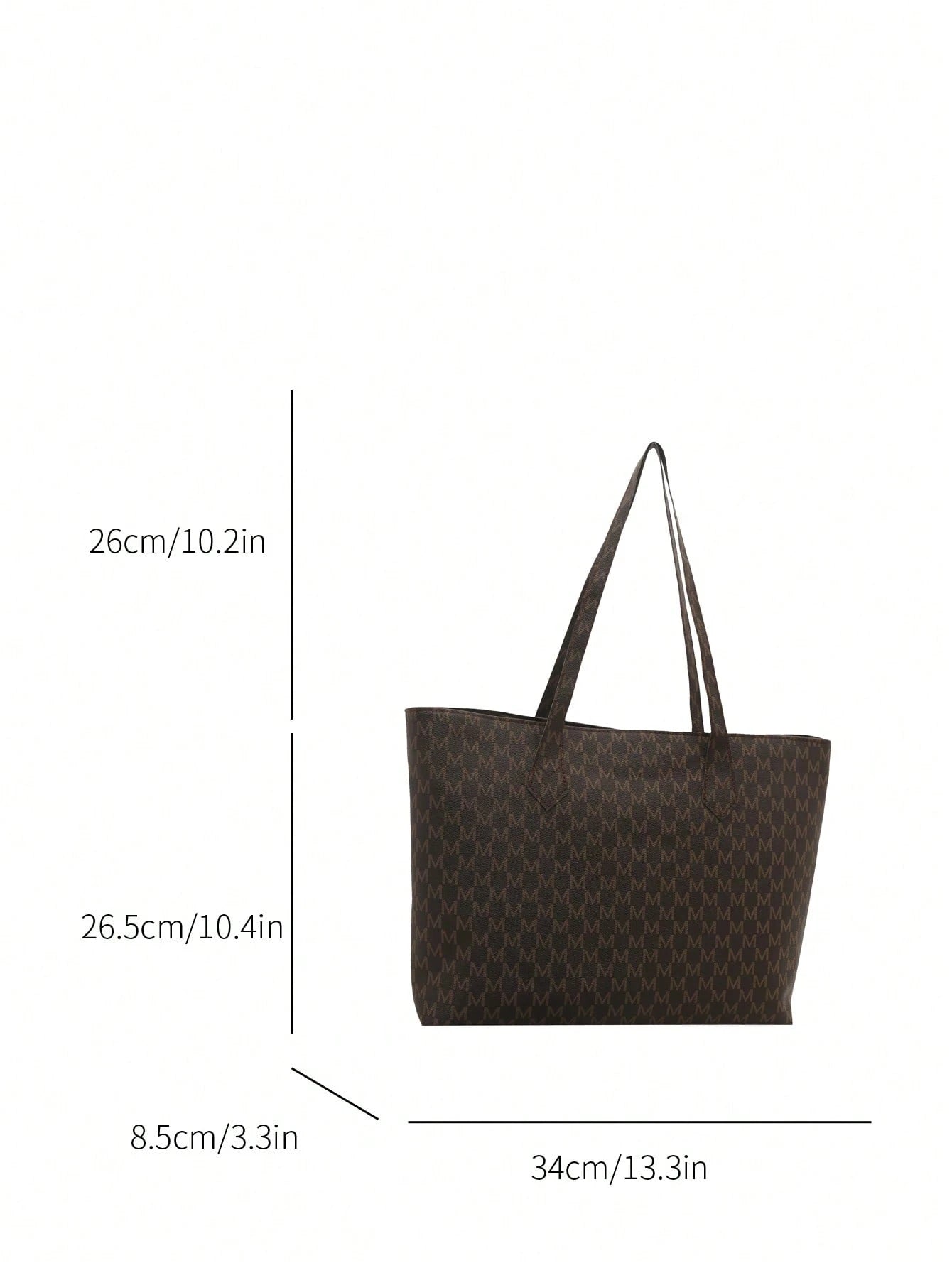 Brown Monogram Classic Tote Bag