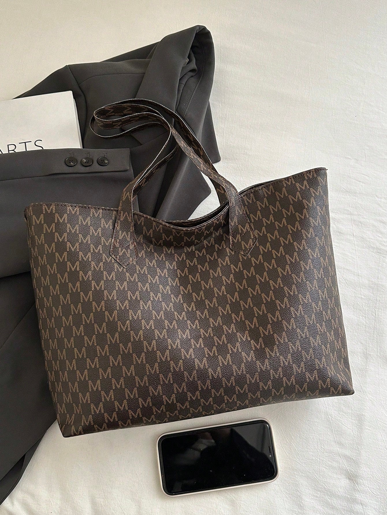 Brown Monogram Classic Tote Bag