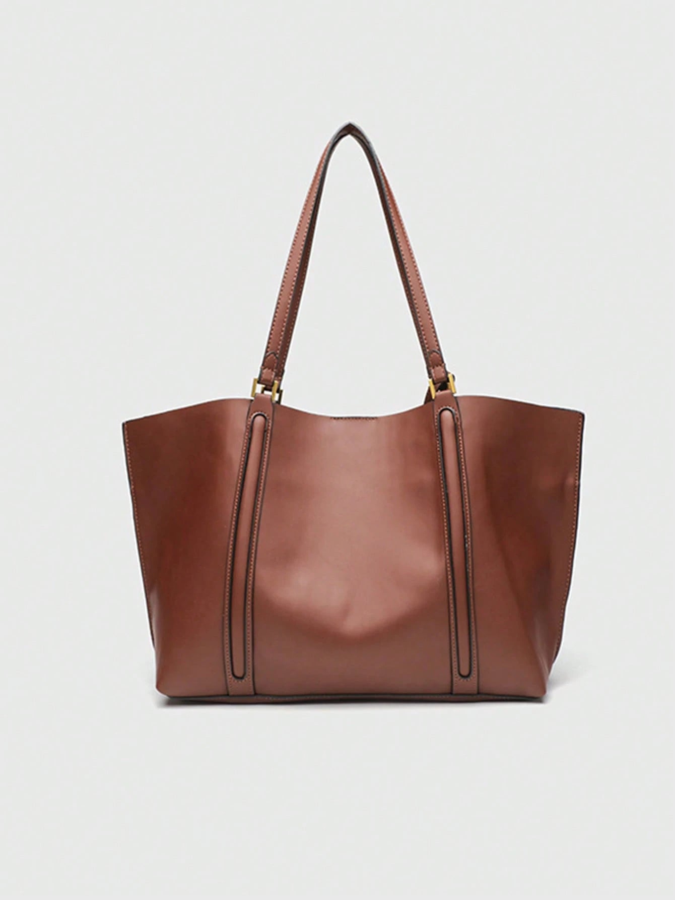Retro Waxed Leather Tote Bag