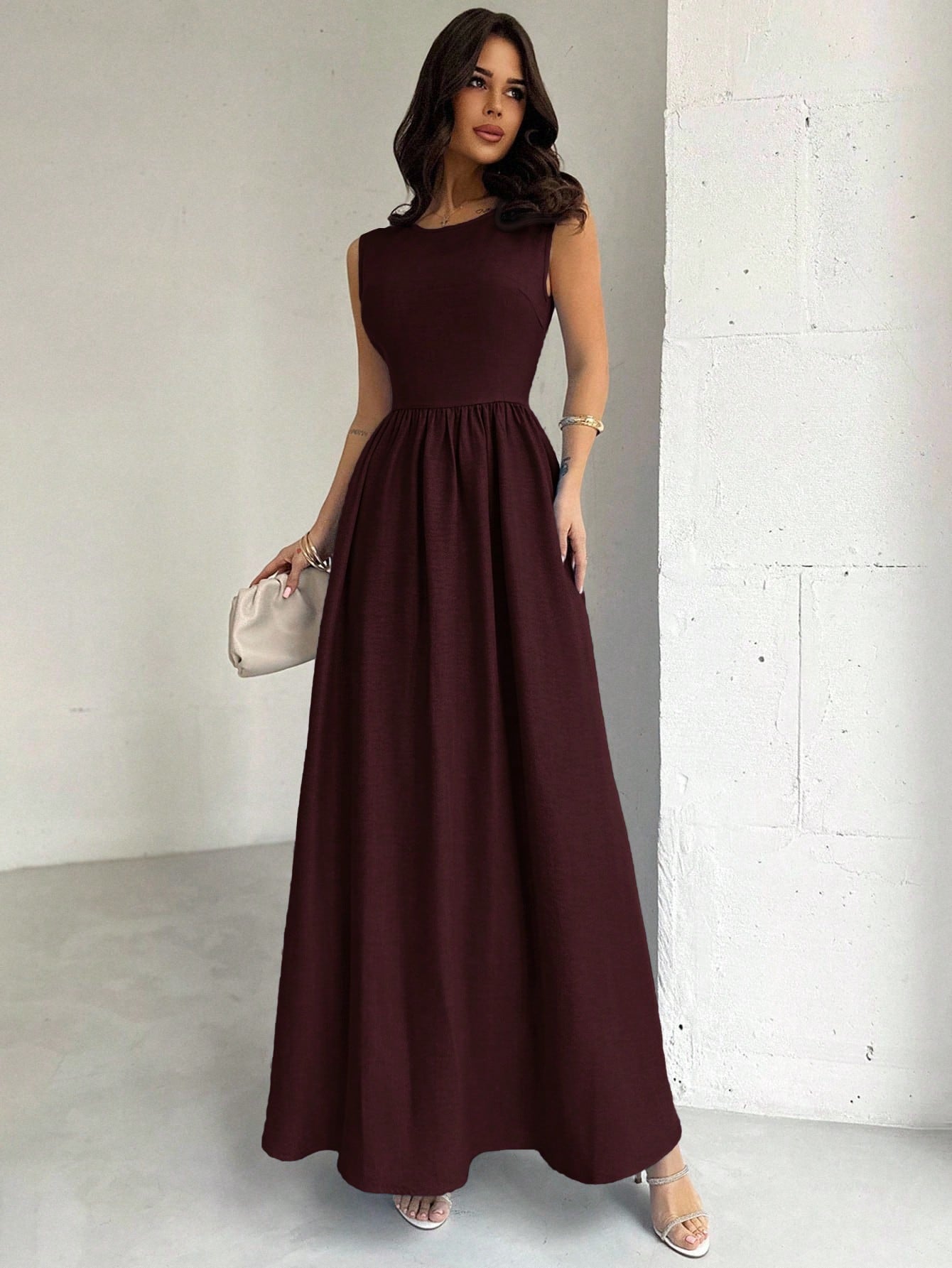 blue a-line maxi dress, waist cinched dress, elegant maxi dress for women, romantic dress Pakistan, sexy party dress, long blue evening dress, formal dress for weddings, trendy maxi dress 2025, vacation-ready dress, beach date dress, shein maxi dress style, feminine flowy dress, modest party dress