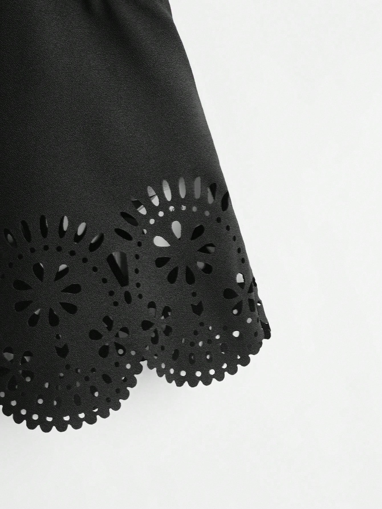 Laser-Cut Scallop Trim Tank Top