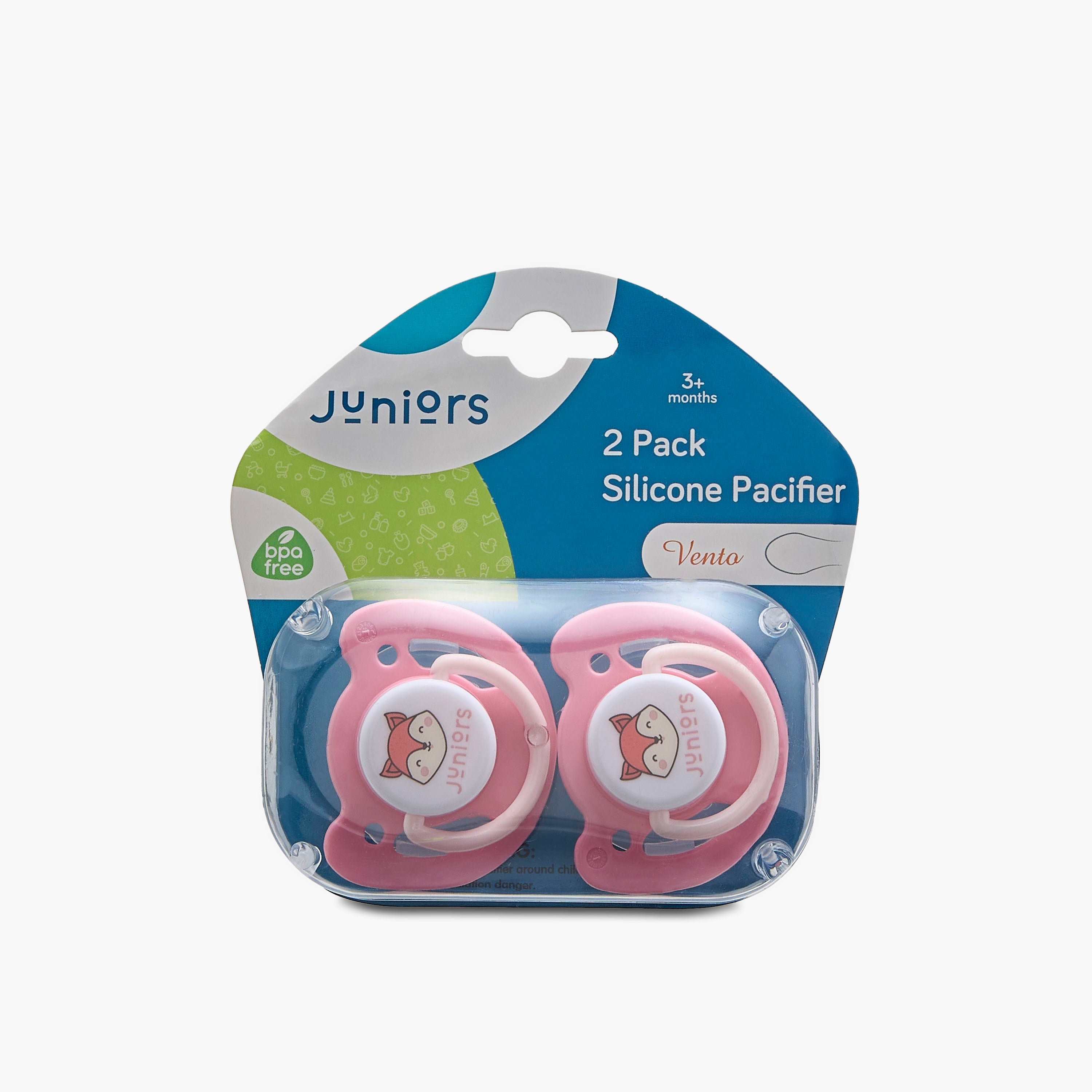 Juniors Car Print Silicone Soother - Set of 2